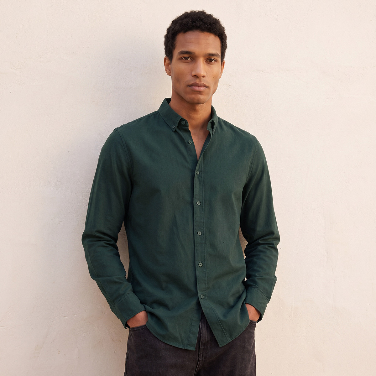 Splash Basics Regular Fit Oxford Shirt-men-clothing-shirts-image-1