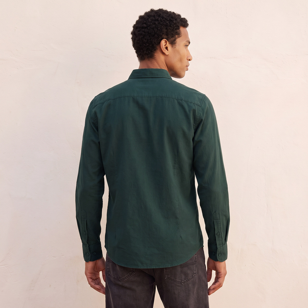 Splash Basics Regular Fit Oxford Shirt-men-clothing-shirts-image-3