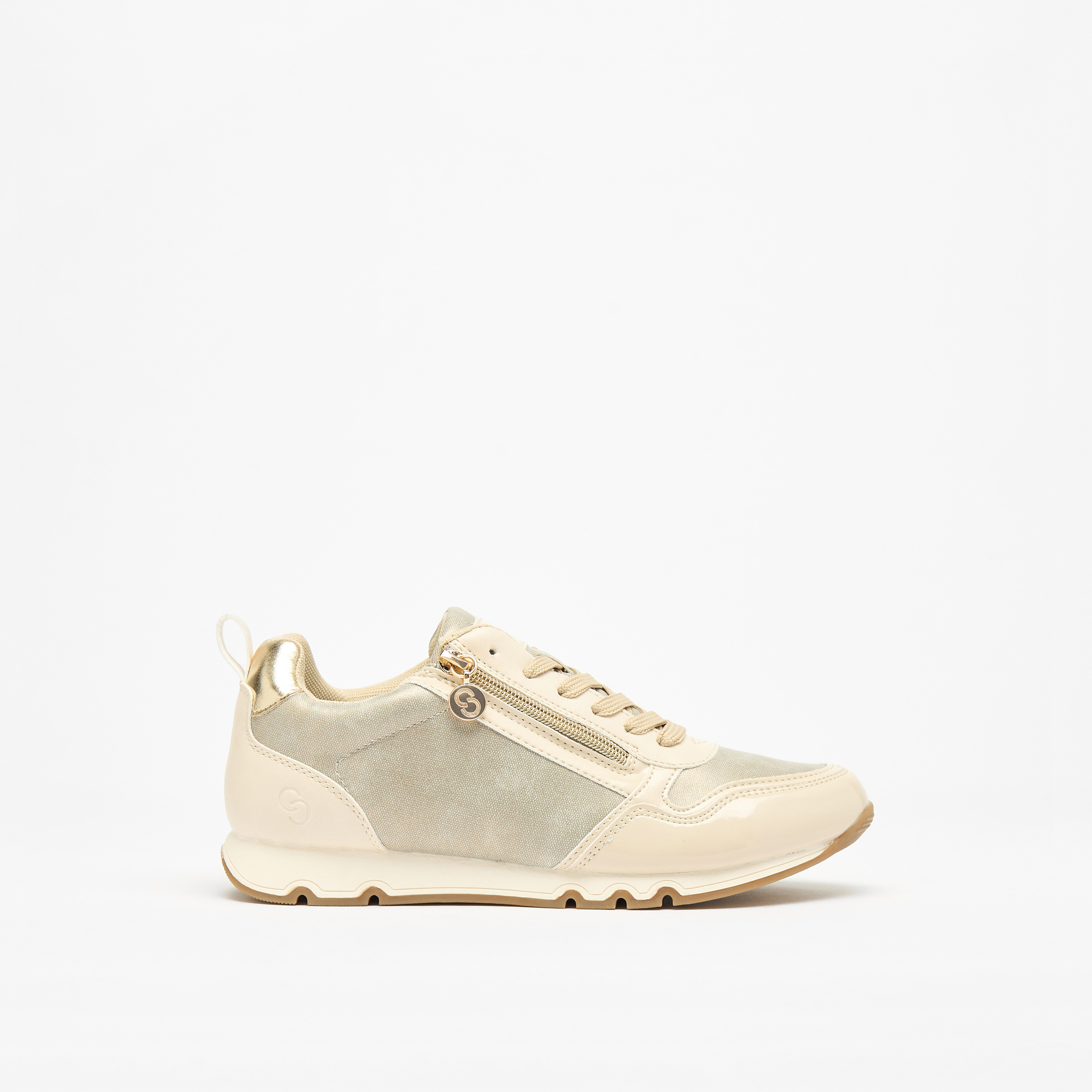 Celeste Women's Panelled Low Ankle Sneakers with Lace-Up Closure-women-shoes-sneakers-image-3