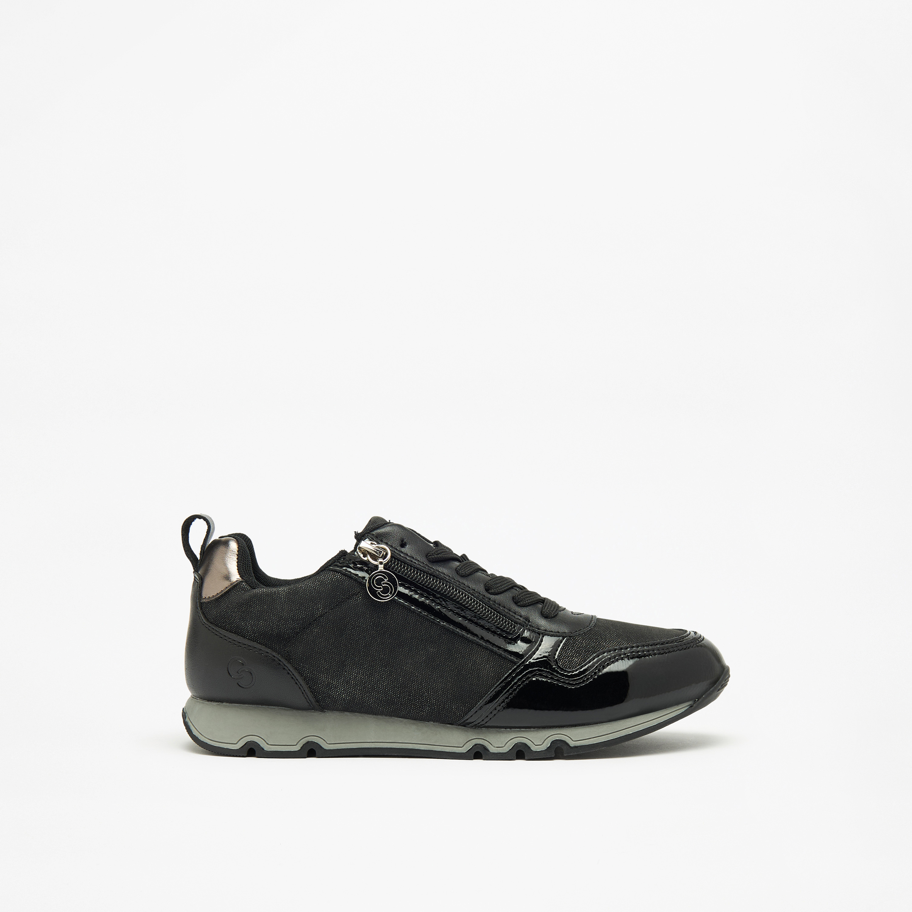 Celeste Women's Panelled Low Ankle Sneakers with Lace-Up Closure-women-shoes-sneakers-image-3