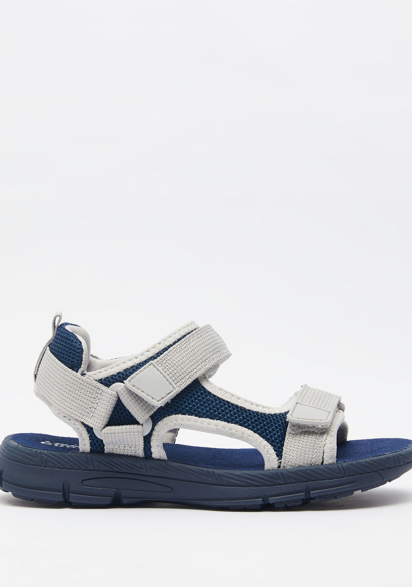 Mister Duchini Textured Floaters with Hook and Loop Closure-Boy%27s Sandals-image-0