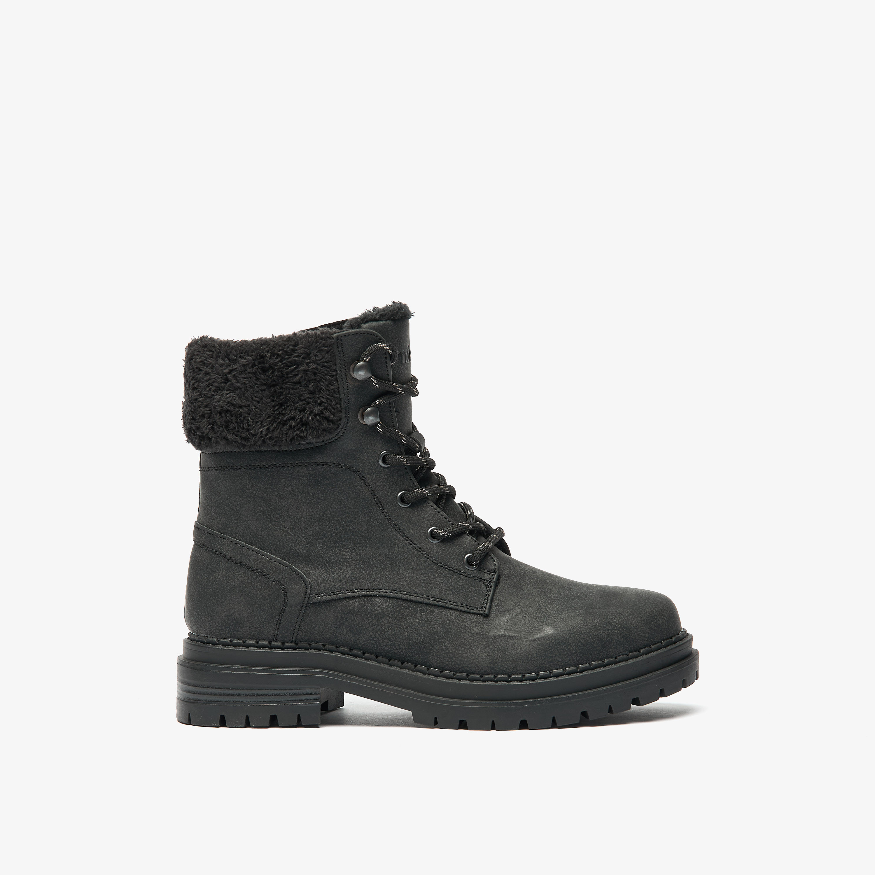 بوت سادة طول الكاحل بسحاب إغلاق من ميسي-women-shoes-boots-image-3