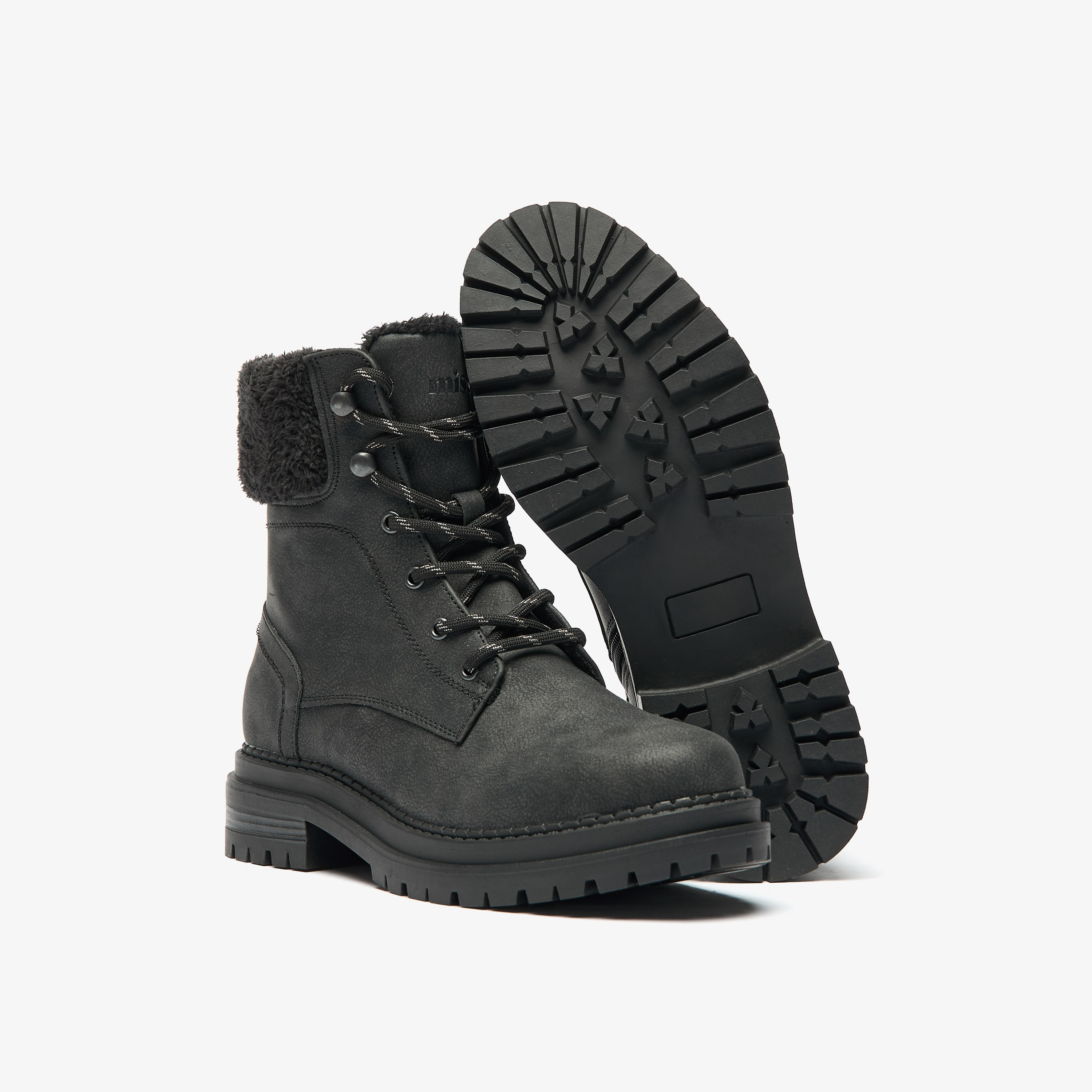 بوت سادة طول الكاحل بسحاب إغلاق من ميسي-women-shoes-boots-image-4