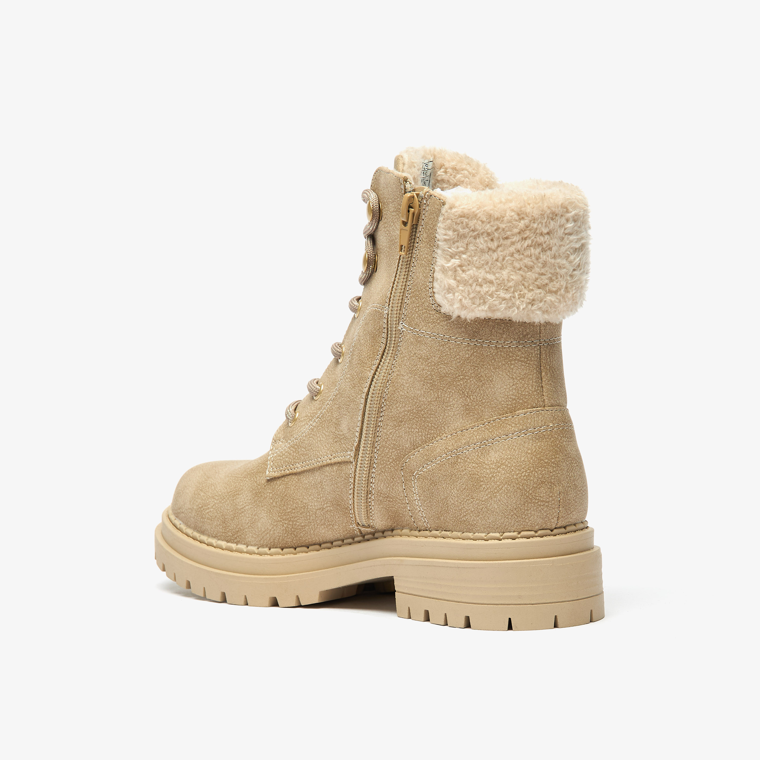بوت سادة طول الكاحل بسحاب إغلاق من ميسي-women-shoes-boots-image-8