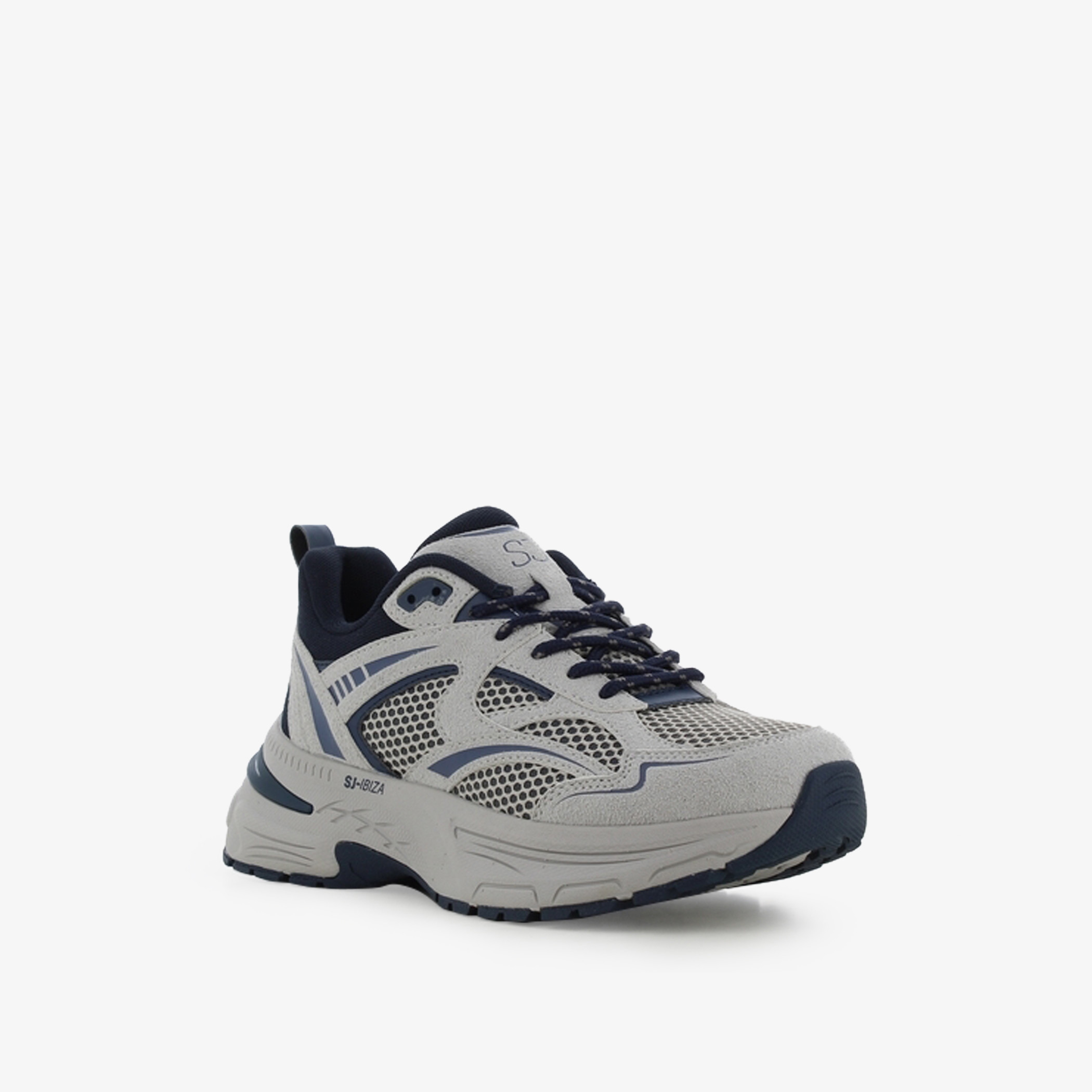 SJ Women's Panelled Lace-Up Low Ankle Sneakers-women-shoes-sneakers-image-1