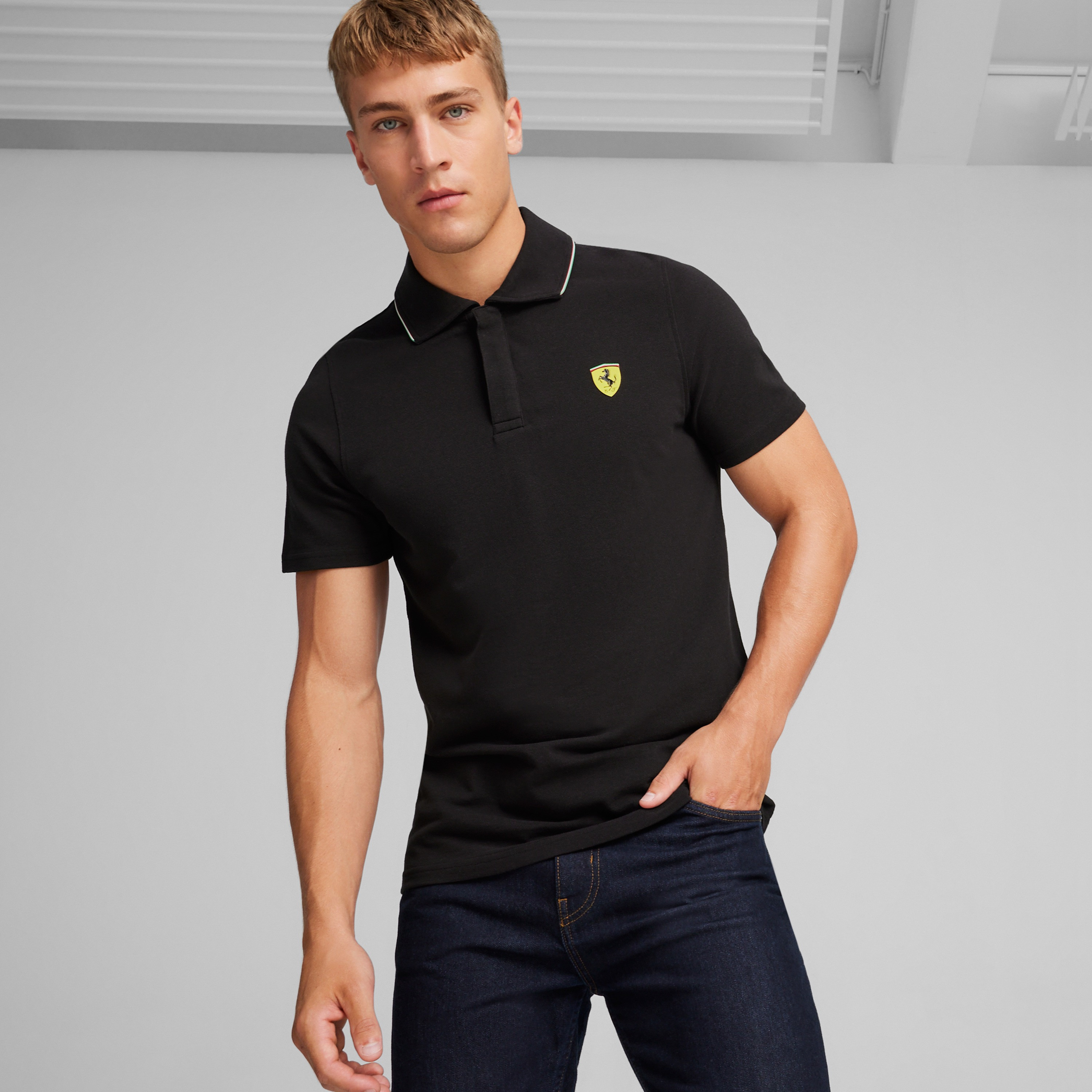 بوما تي شيرت بولو سباق فيراري للرجال 623801 |OE-men-clothing-tshirtsandpolos-polos-image-1