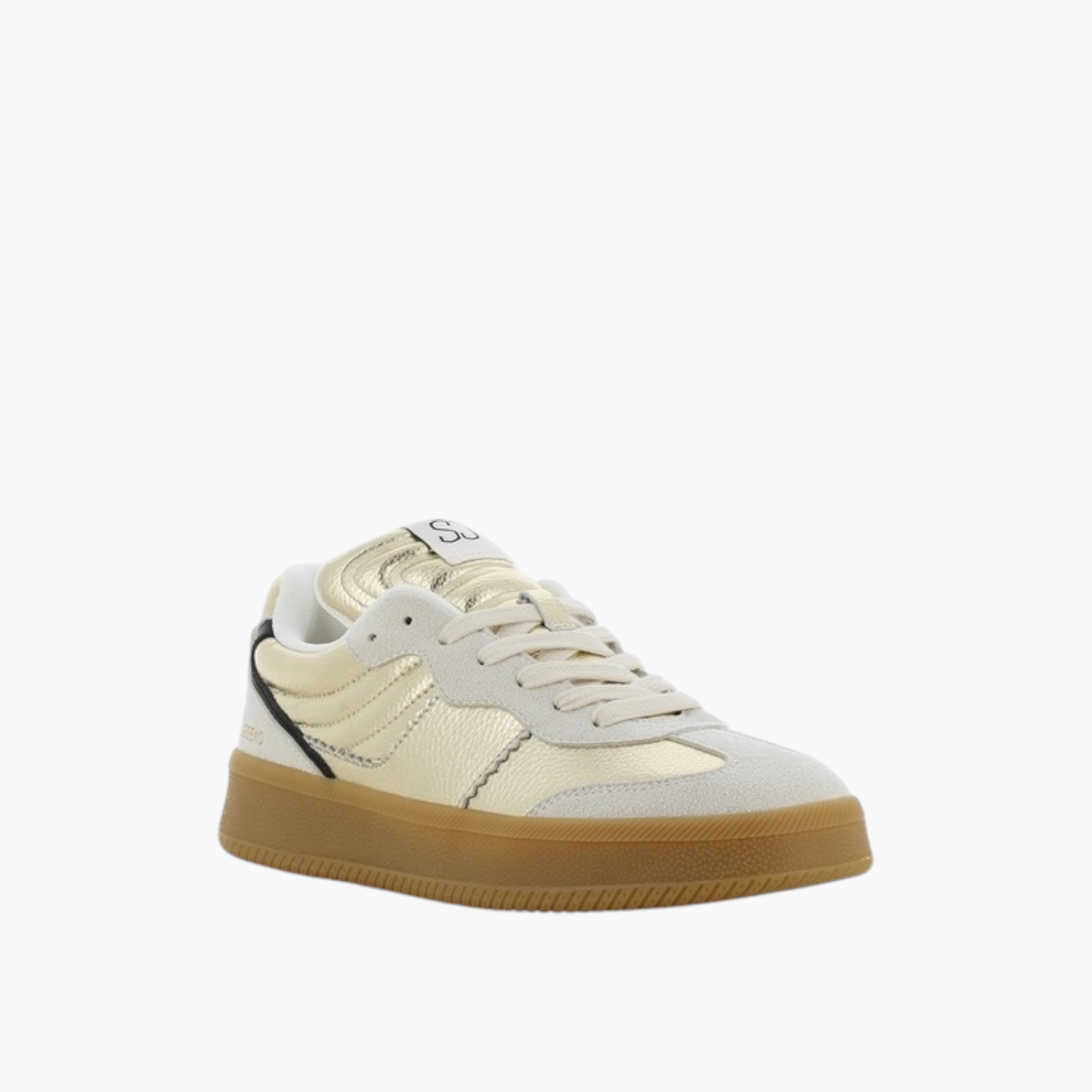 SJ Women's Metallic Lace-Up Closure Sneakers-women-shoes-sneakers-image-1