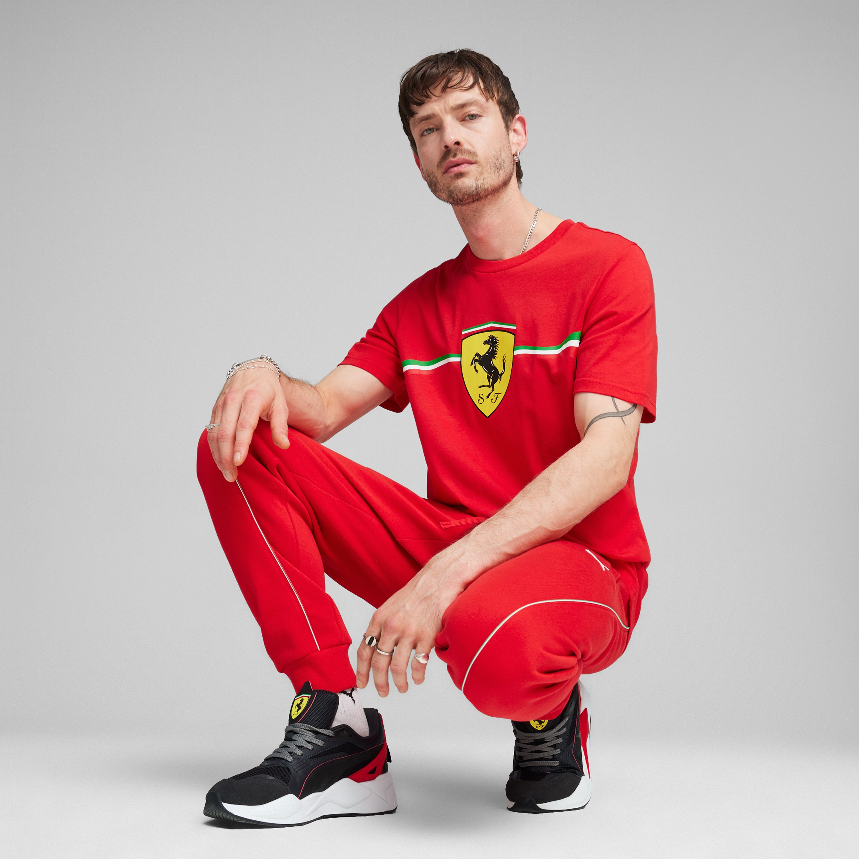 بوما تي شيرت سباق فيراري بيغ شيلد هيرتيج للرجال 623807 |OE-men-clothing-sportswearandactivewear-tshirtsandpolos-image-10