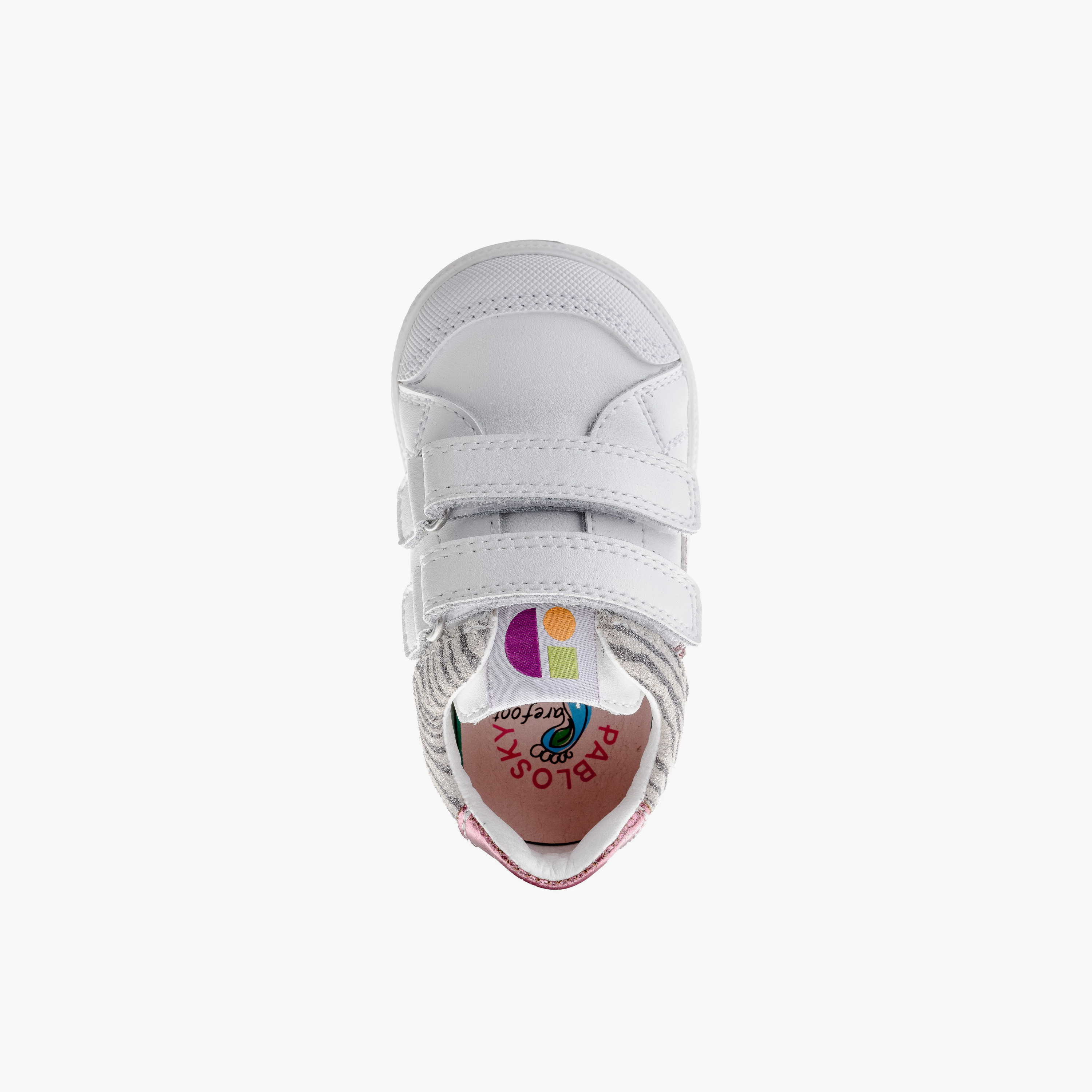 Pablosky Girls' Sneakers with Hook and Loop Closure - 62410-girls-shoes-schoolshoes-image-5