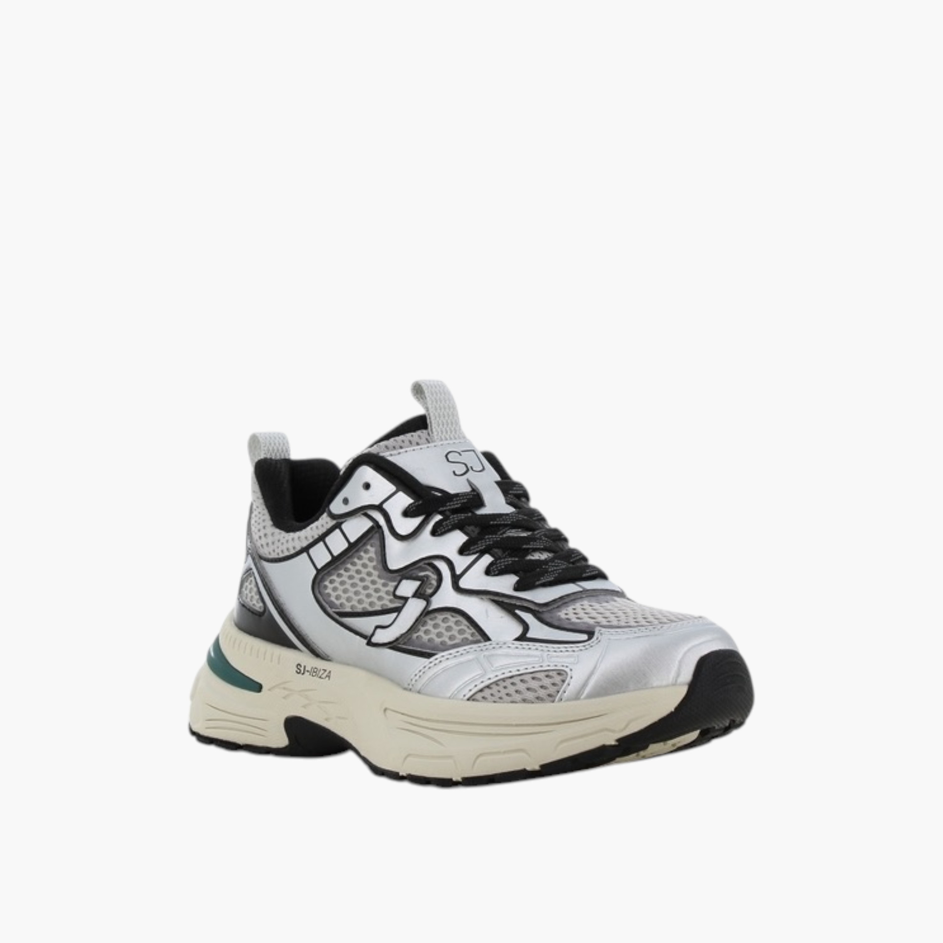 SJ Women's Panelled Lace-Up Sneakers-women-shoes-sneakers-image-1