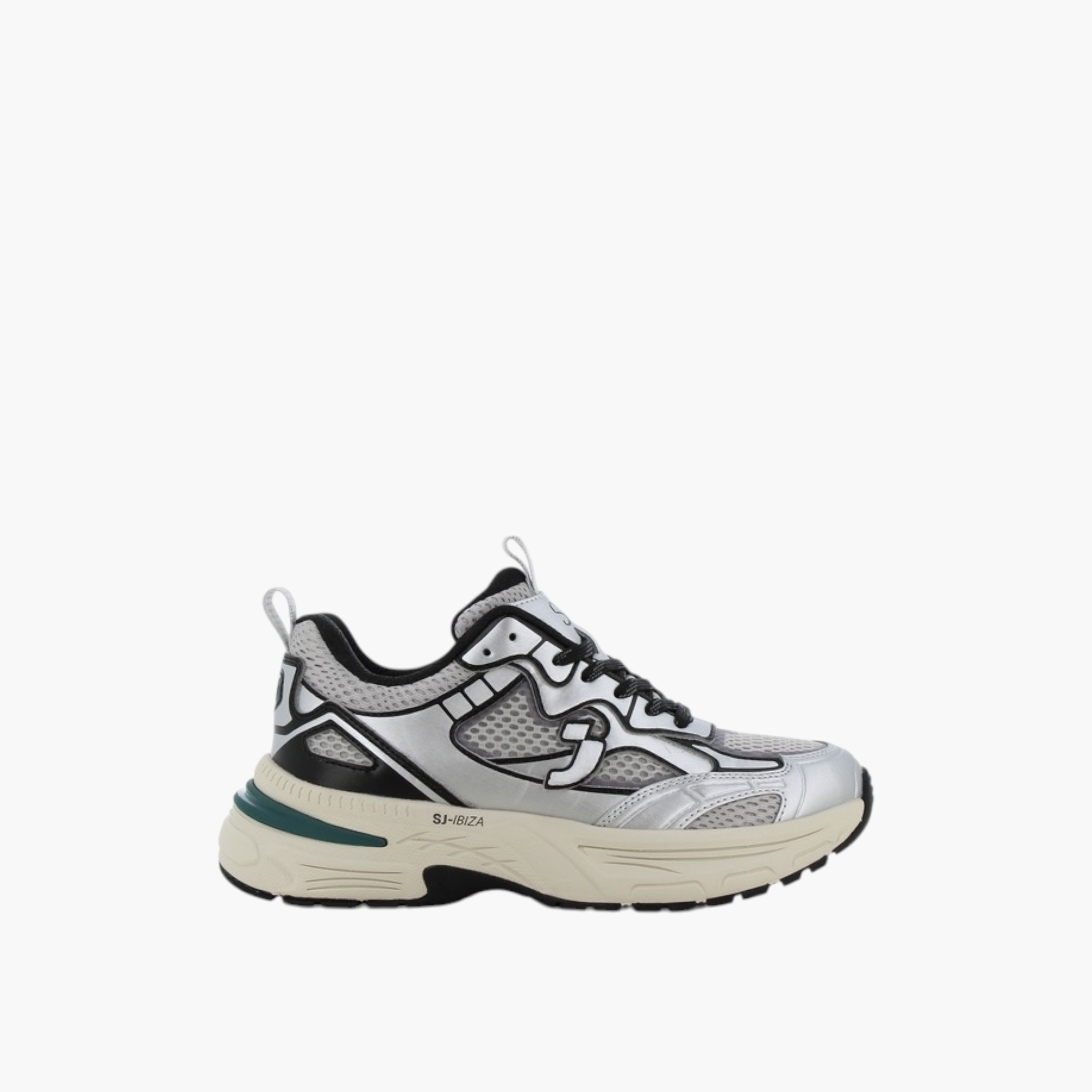 SJ Women's Panelled Lace-Up Sneakers-women-shoes-sneakers-image-2