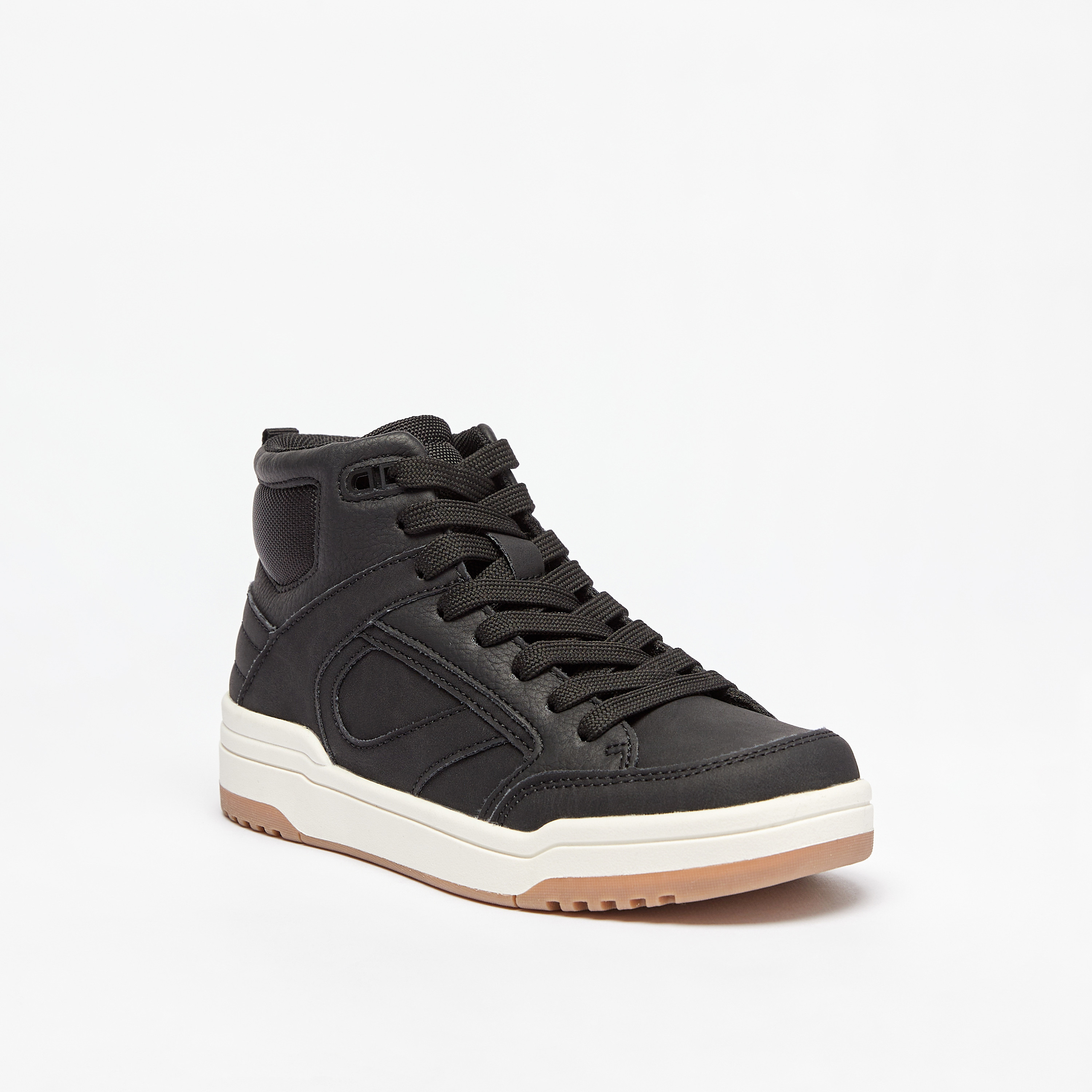 حذاء سنيكرز بكاحل مرتفع وسحاب إغلاق متعدد التصاميم من مستر دوتشيني-boys-shoes-sneakers-image-1