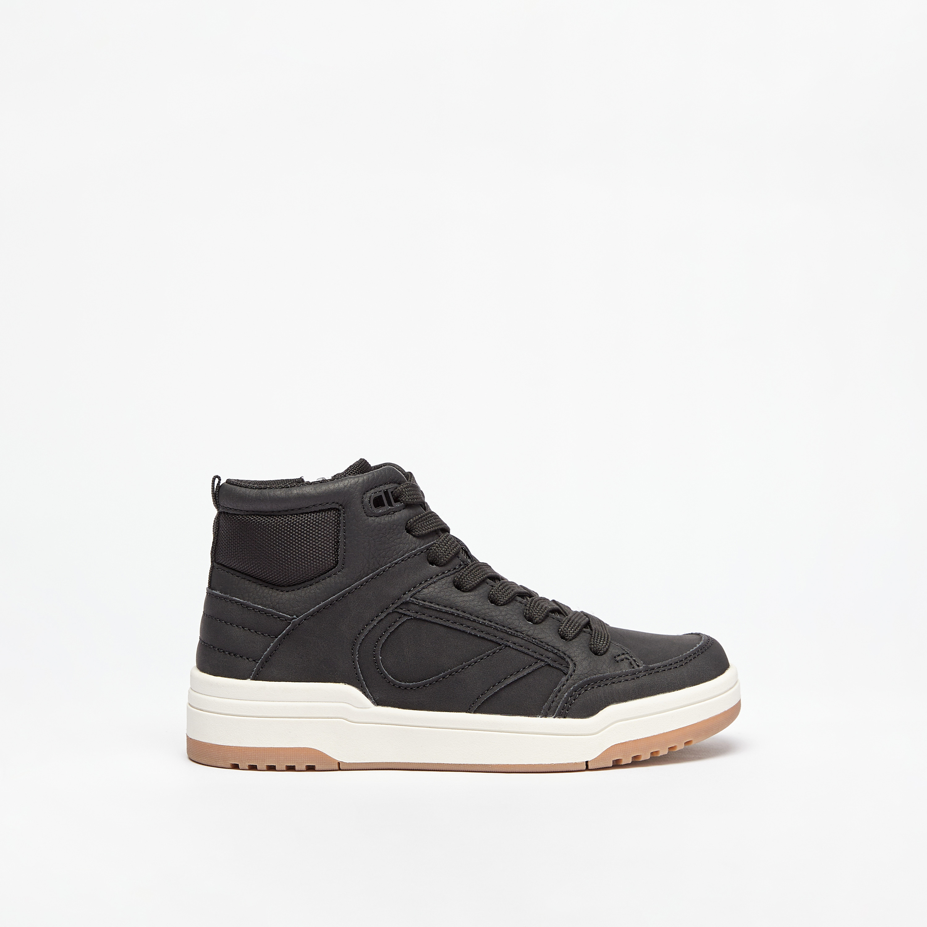 حذاء سنيكرز بكاحل مرتفع وسحاب إغلاق متعدد التصاميم من مستر دوتشيني-boys-shoes-sneakers-image-8