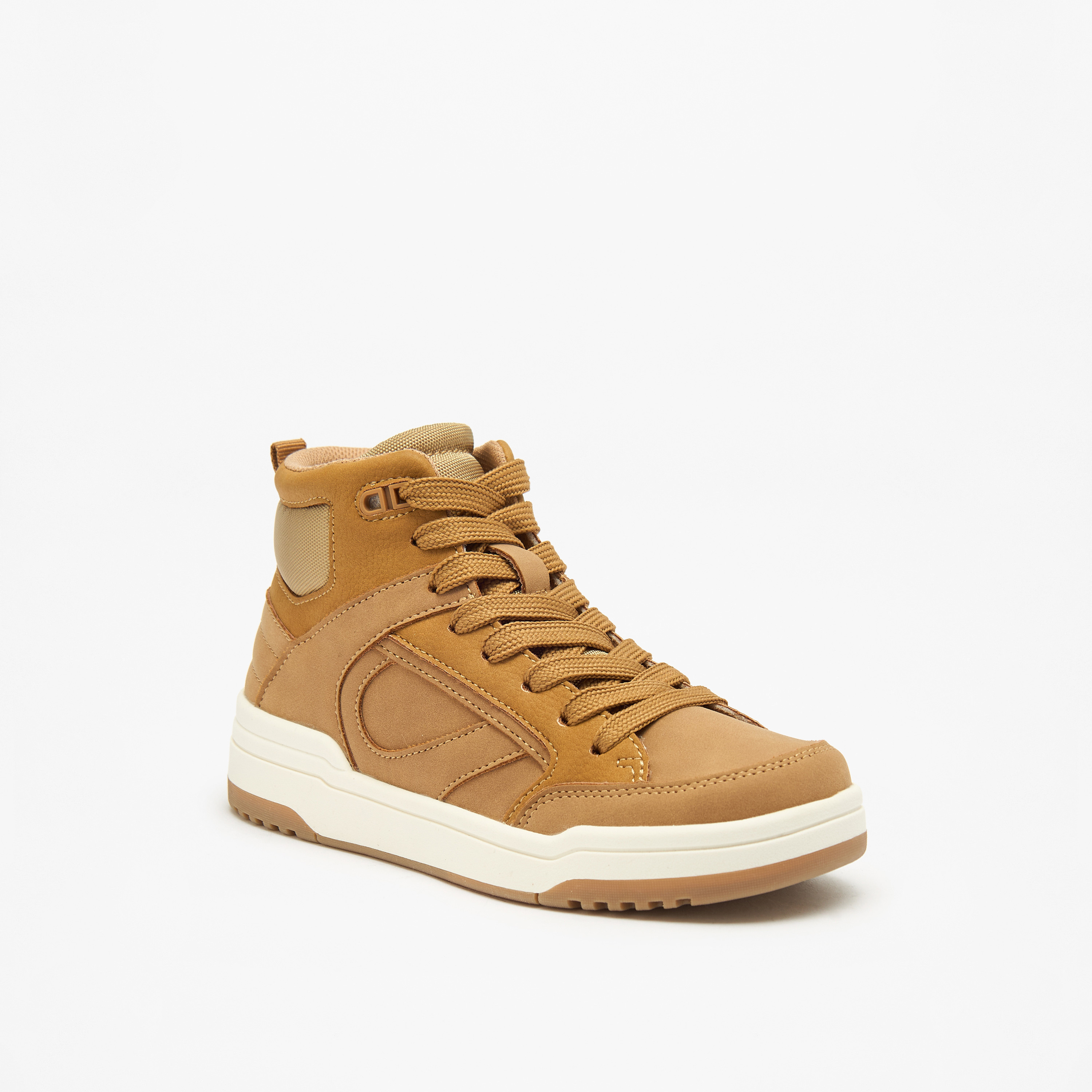 حذاء سنيكرز بكاحل مرتفع وسحاب إغلاق متعدد التصاميم من مستر دوتشيني-boys-shoes-sneakers-image-1