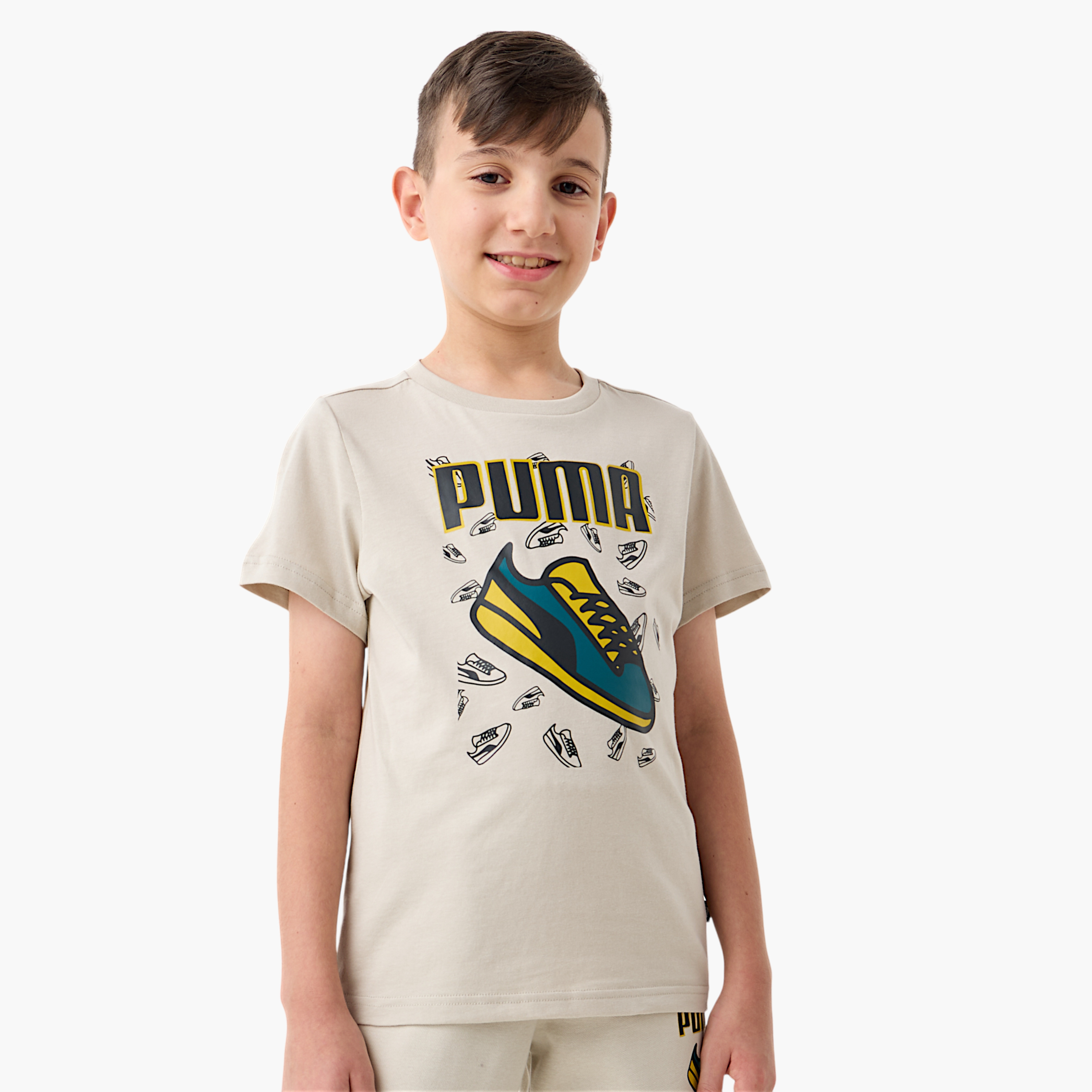 تيشيرت بياقة ضيقة وأكمام قصيرة وطبعات من بوما-sports-boys-clothing-tops-image-1