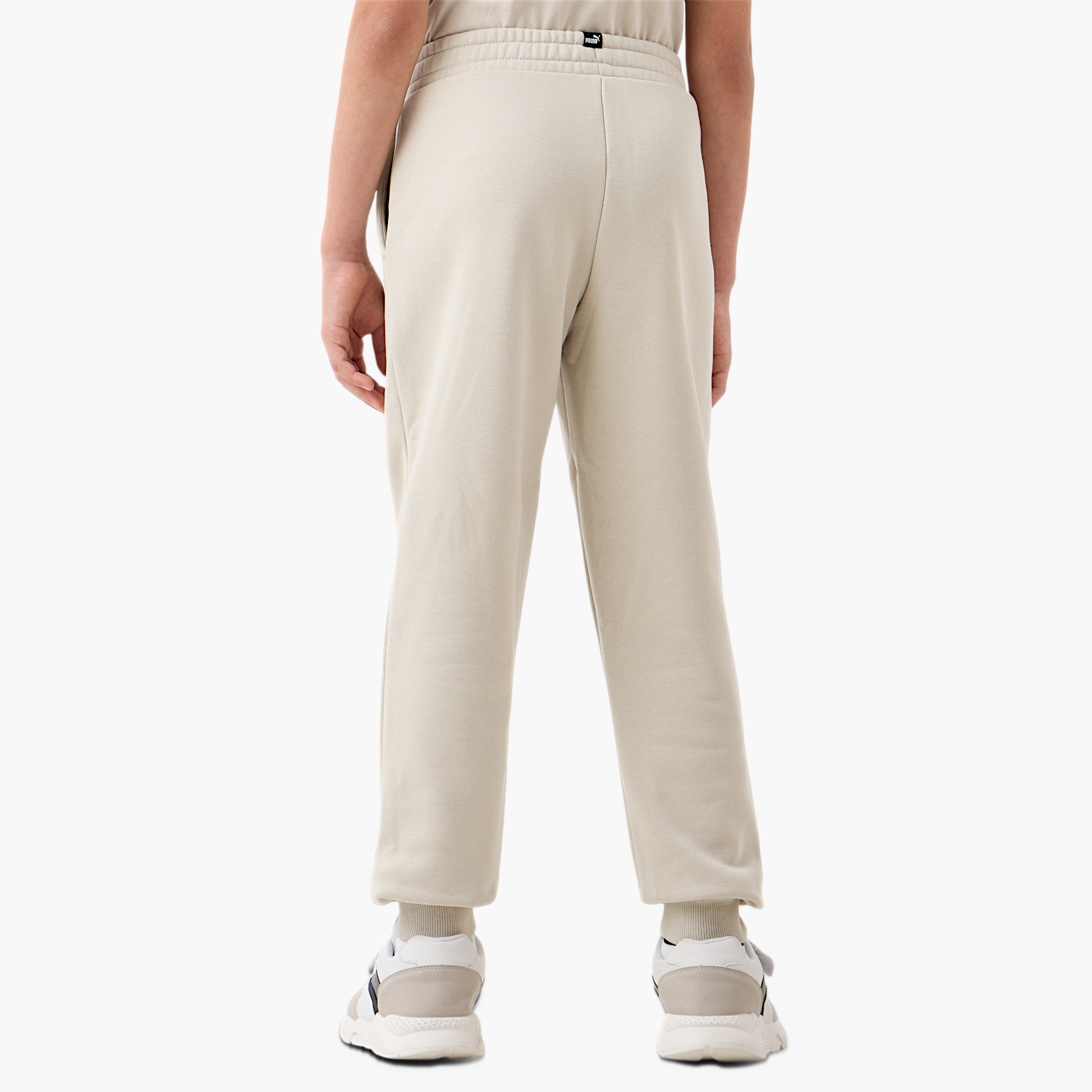 PUMA Logo Print Joggers with Elasticated Waistband and Pockets-boys-clothing-sportswear-bottoms-image-3