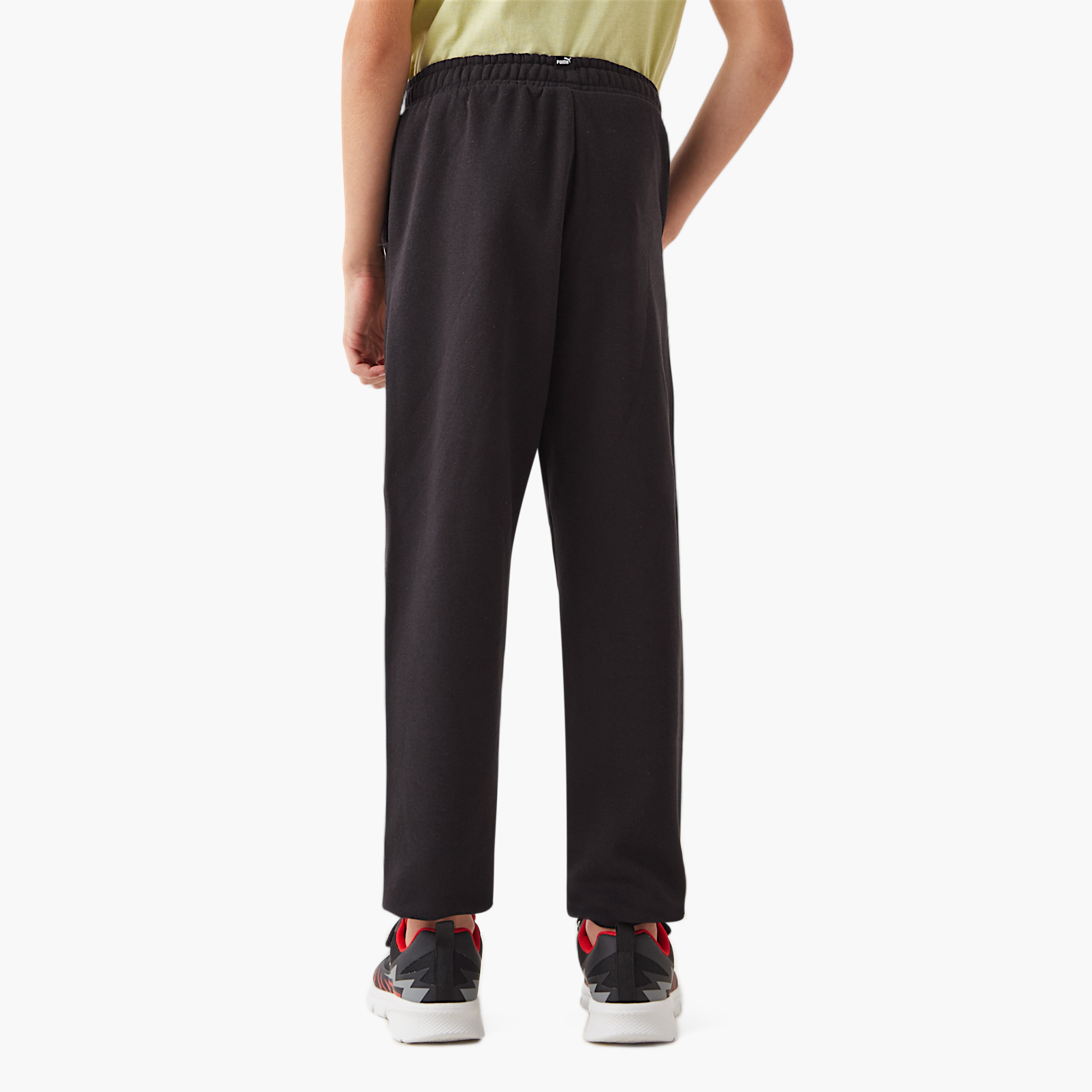 PUMA Logo Detail Joggers with Elasticated Waistband and Pockets-boys-clothing-bottoms-joggersandtrackpants-image-3