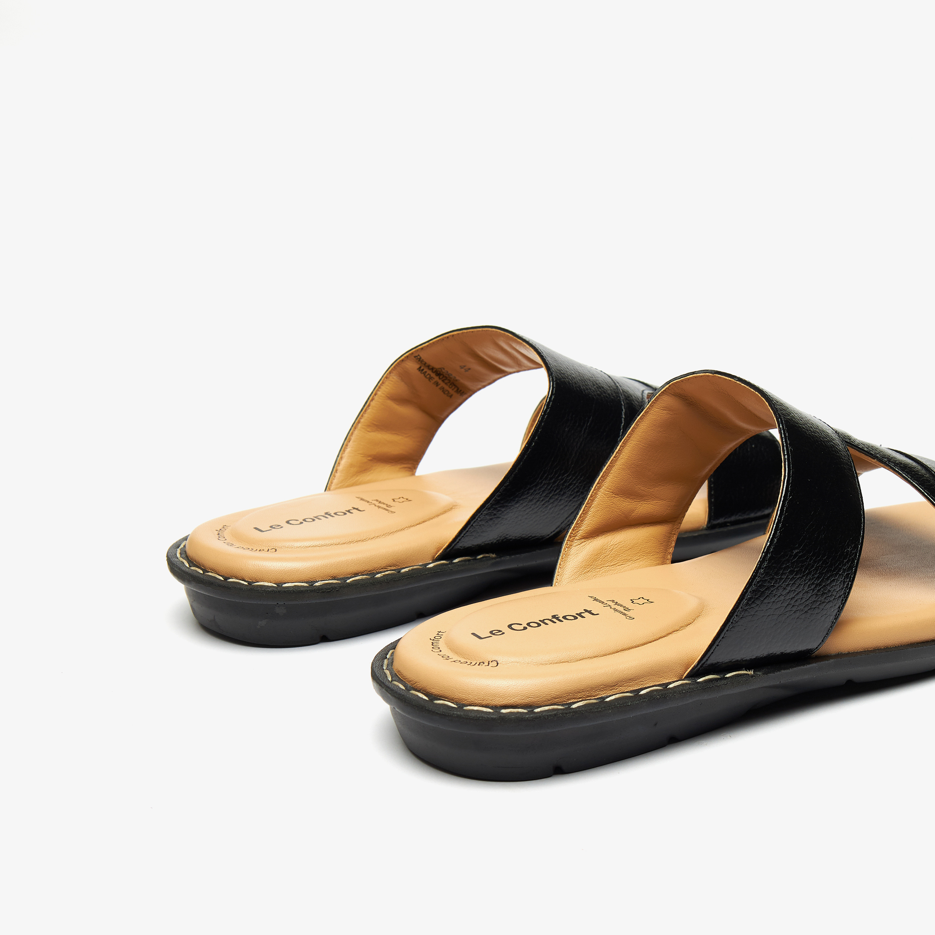 Shop Le Confort Textured Slip-On Arabic Sandals with Toe Loop Detail Online  | Splash Saudi