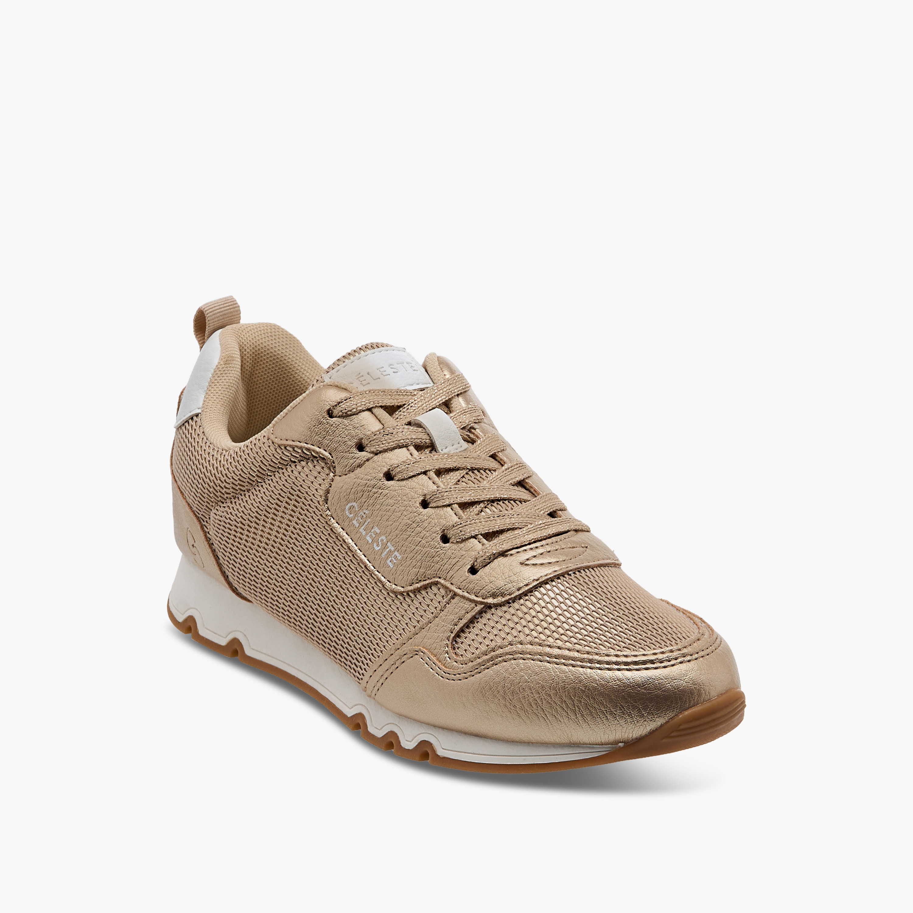حذاء سنيكرز بتفاصيل شعار ورباط إغلاق للنساء من سيليست-women-shoes-sneakers-image-2
