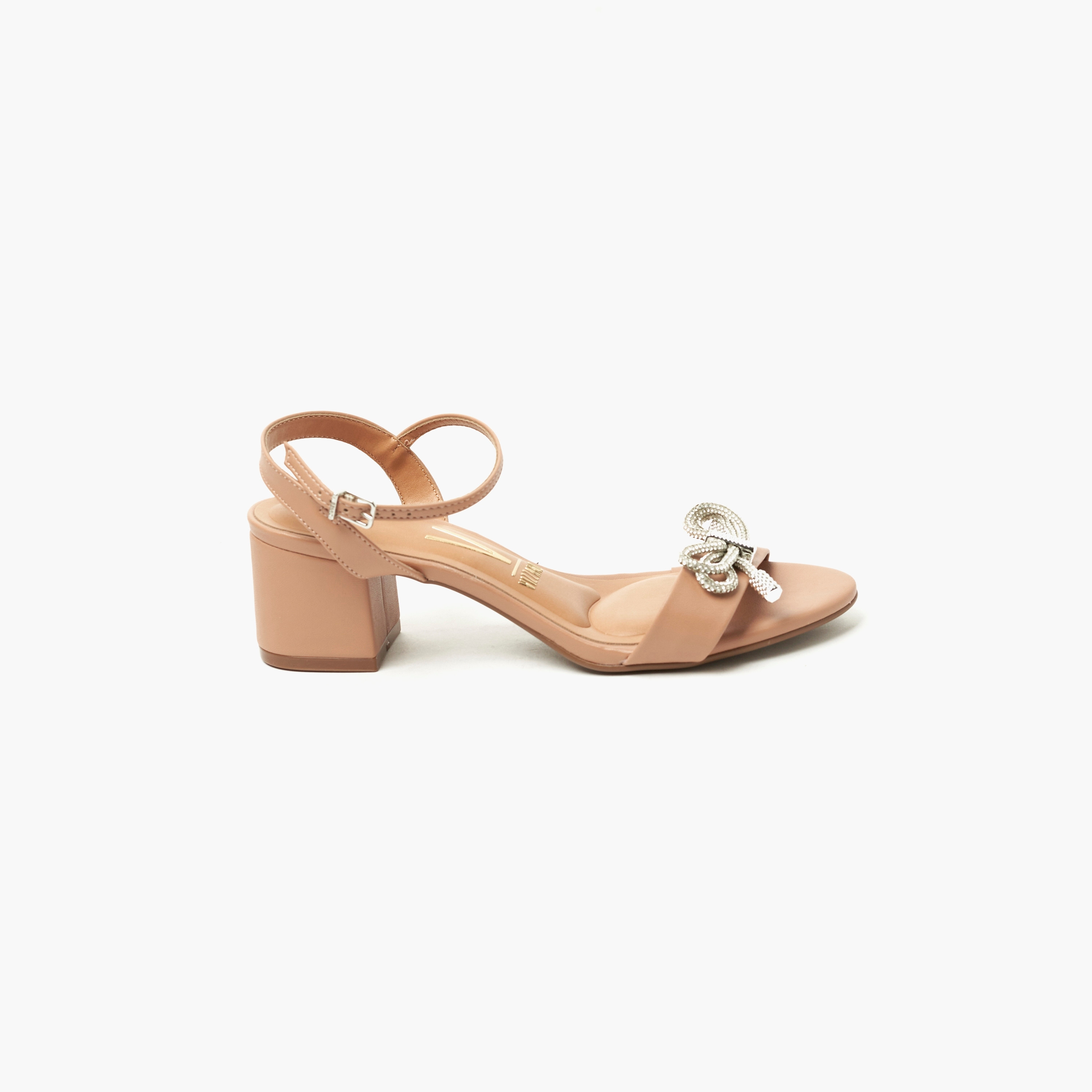 صندل حذاء نسائي بكعب عريض مع لمسة من القوس الكريستالي من فيزانو | 6291-1154-7286-women-shoes-heels-image-2