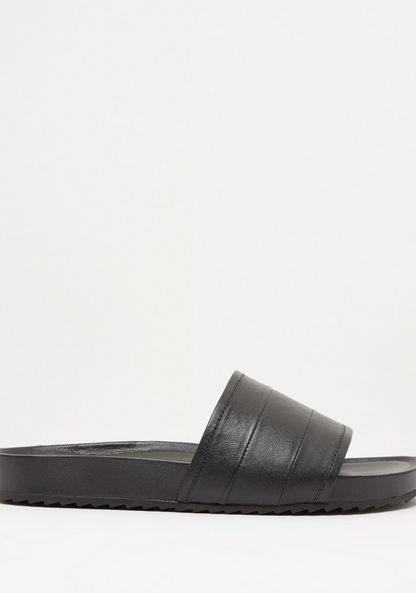 Duchini Men's Solid Slide Sandals-Men%27s Sandals-image-0