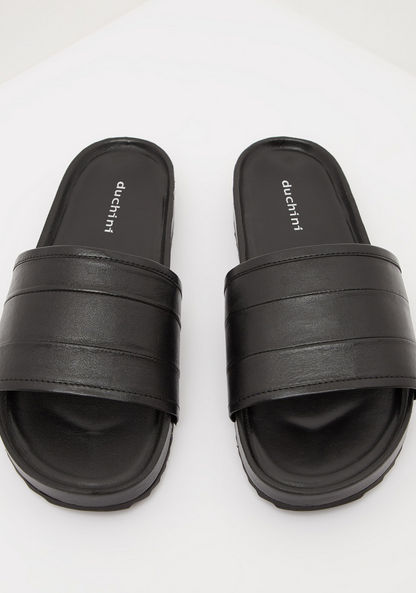 Duchini Men's Solid Slide Sandals-Men%27s Sandals-image-2