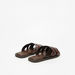 Duchini Men's Textured Slip-On Cross Strap Sandals-Men%27s Sandals-thumbnailMobile-2