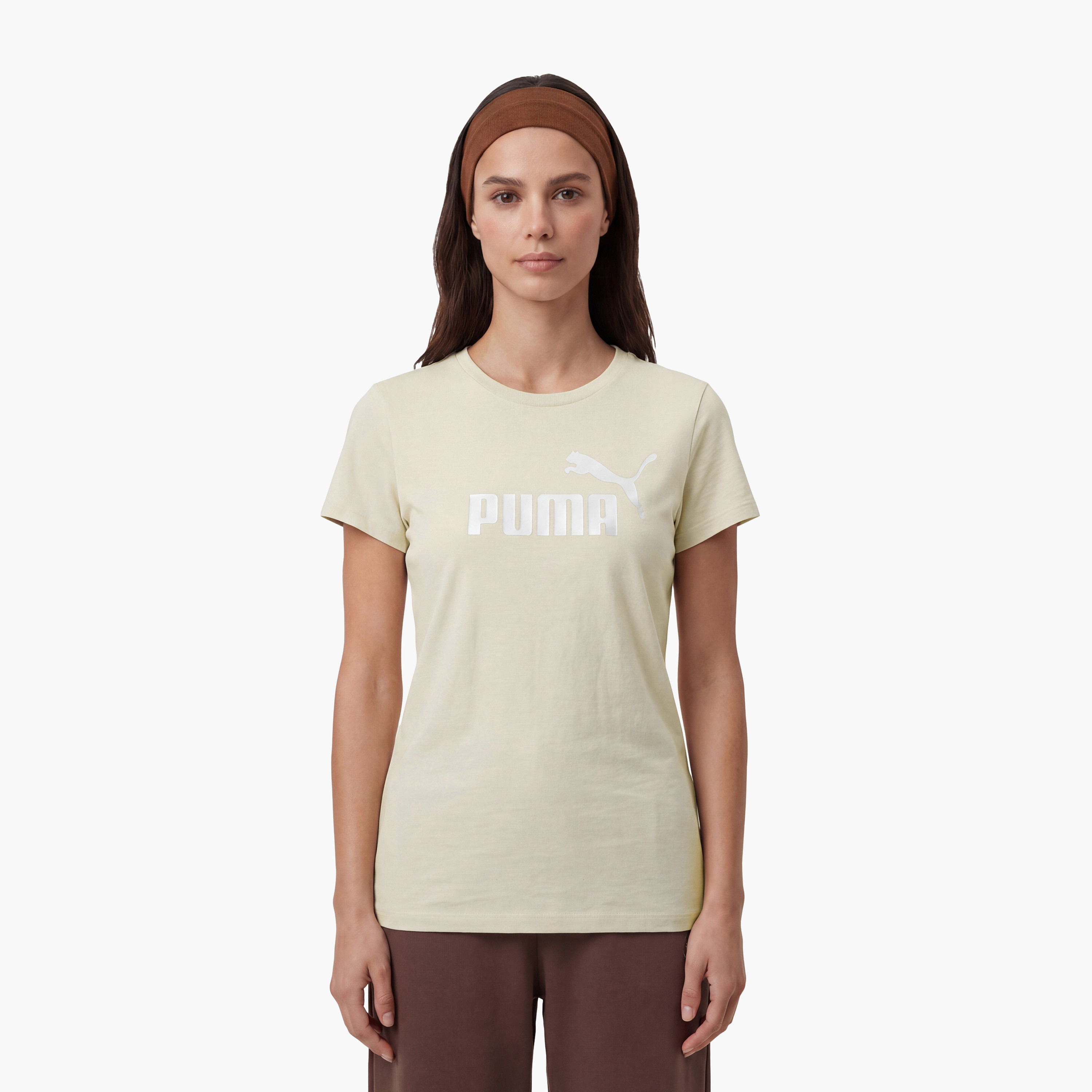 بوما - تيشيرت نسائي بأكمام قصيرة شعار معدني أنيق رقم 1-women-clothing-tshirts-image-6