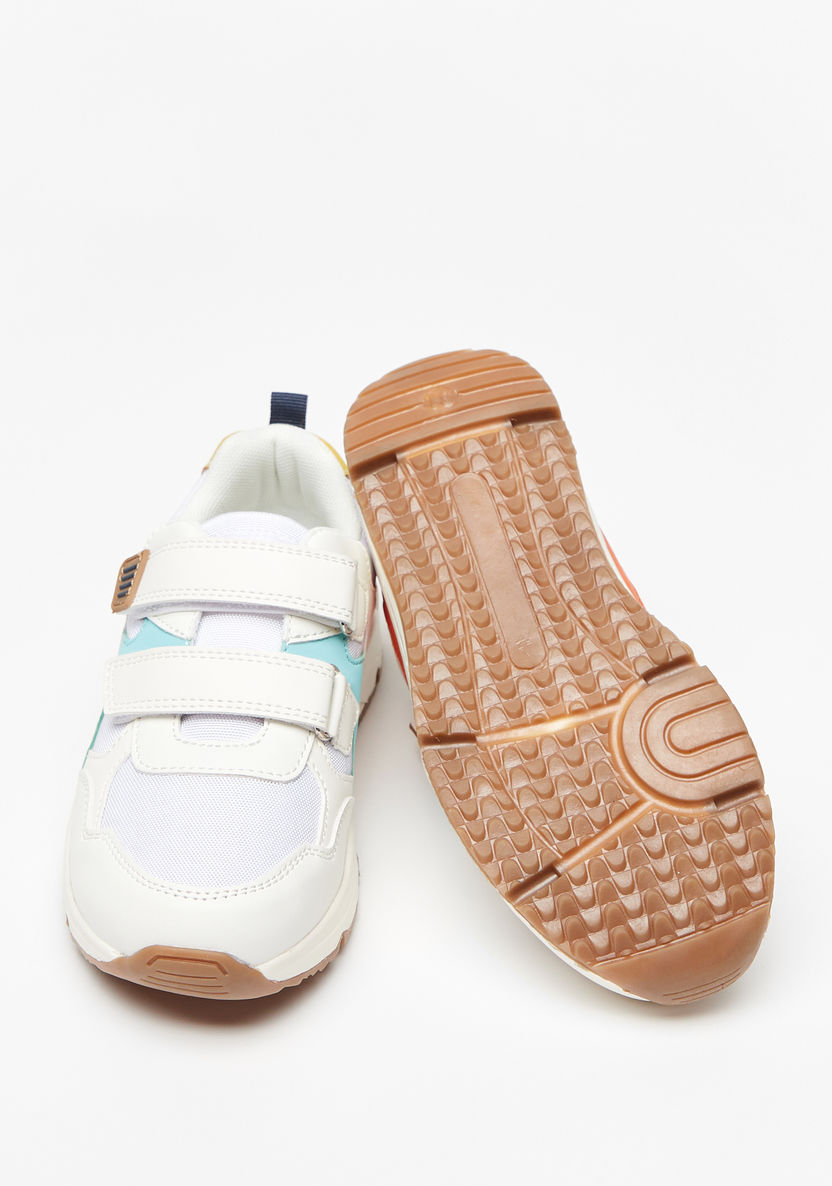 Mister Duchini Colourblock Sneakers with Hook and Loop Closure-Boy%27s Sneakers-image-1