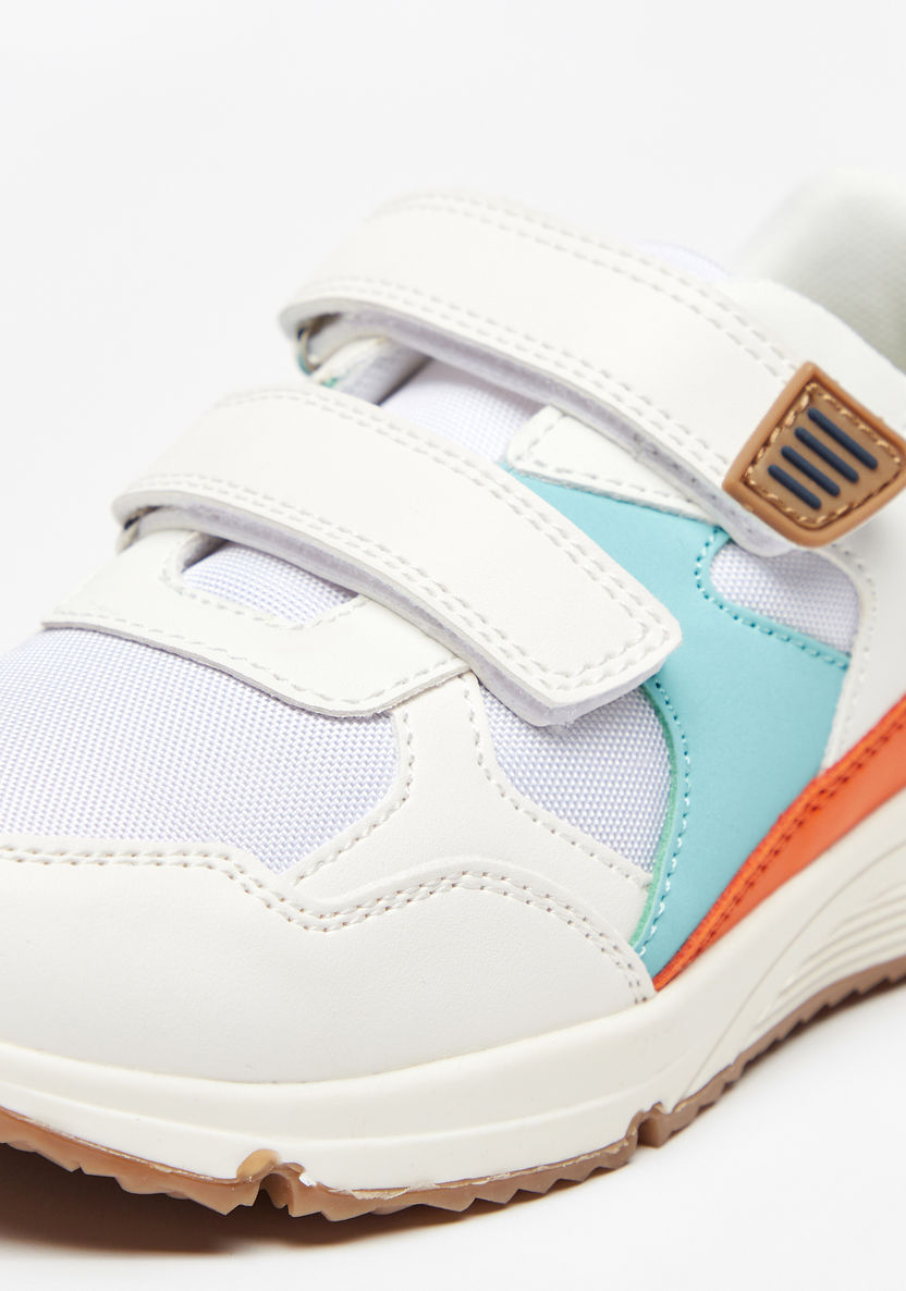 Mister Duchini Colourblock Sneakers with Hook and Loop Closure-Boy%27s Sneakers-image-3
