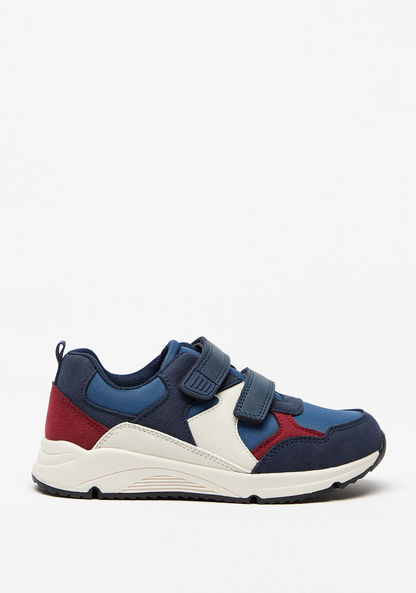 Mister Duchini Colourblock Sneakers with Hook and Loop Closure-Boy%27s Sneakers-image-0