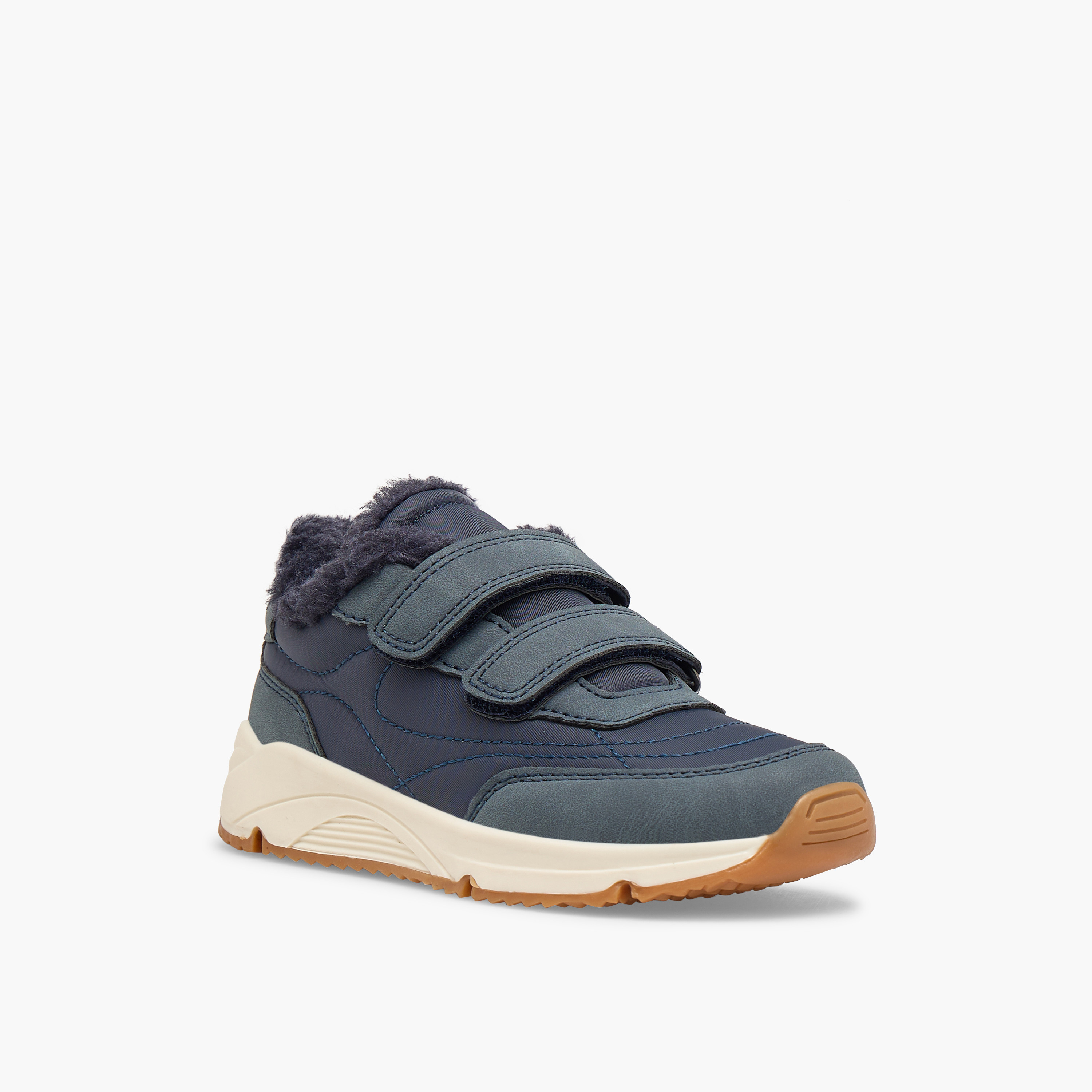 حذاء سنيكرز طول الكاحل بشريط إغلاق لاصق للأولاد من جونيورز-boys-shoes-sneakers-image-2