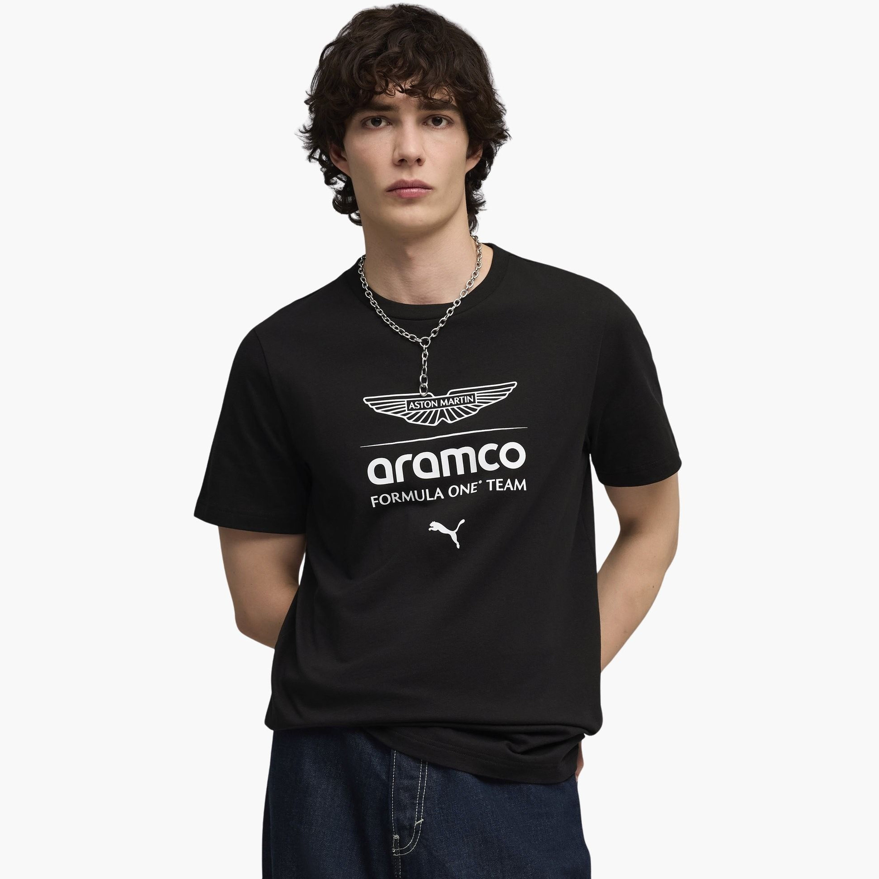 Puma Men AMF1 Essential Big Logo Graphic Regular Short Sleeves Tee-men-clothing-sportswearandactivewear-tshirtsandpolos-image-1