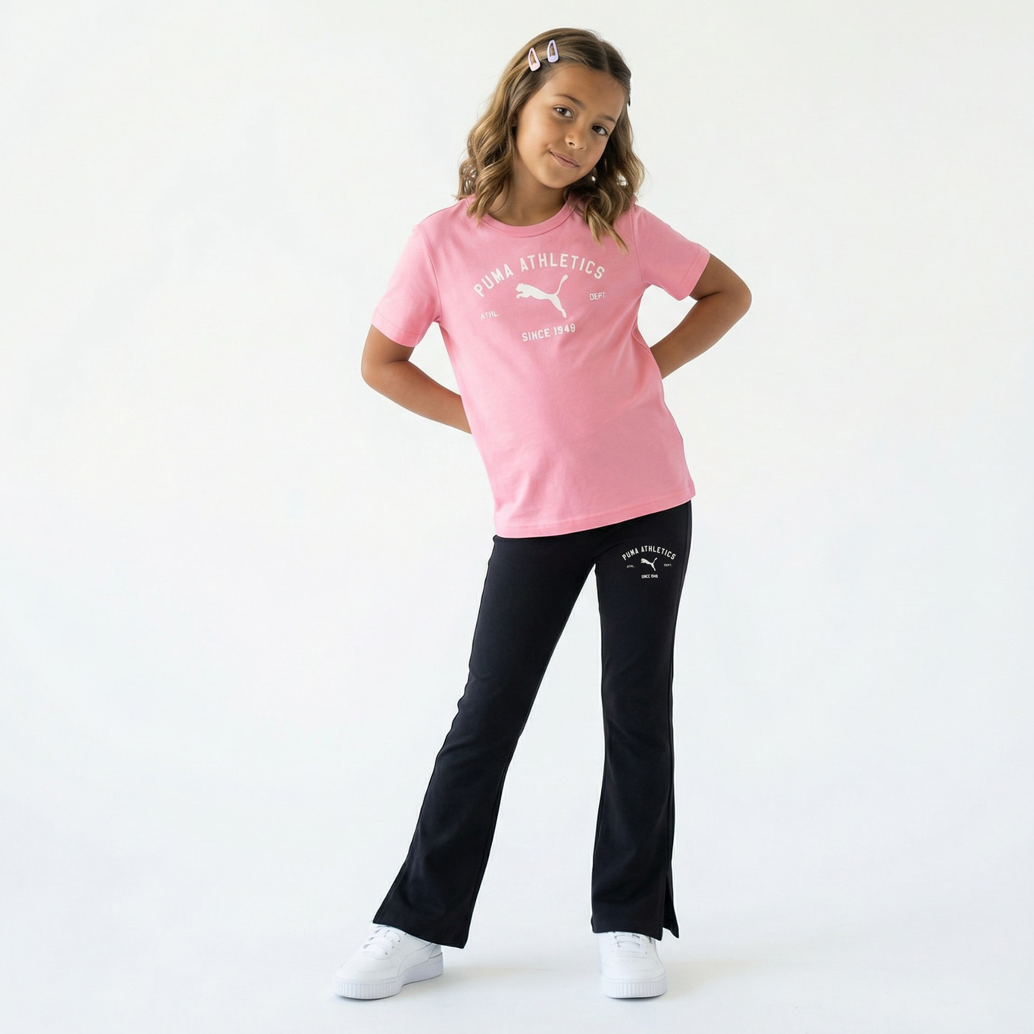 Puma Leggings with Flared Hem-girls-clothing-sportswear-bottoms-leggings-image-2