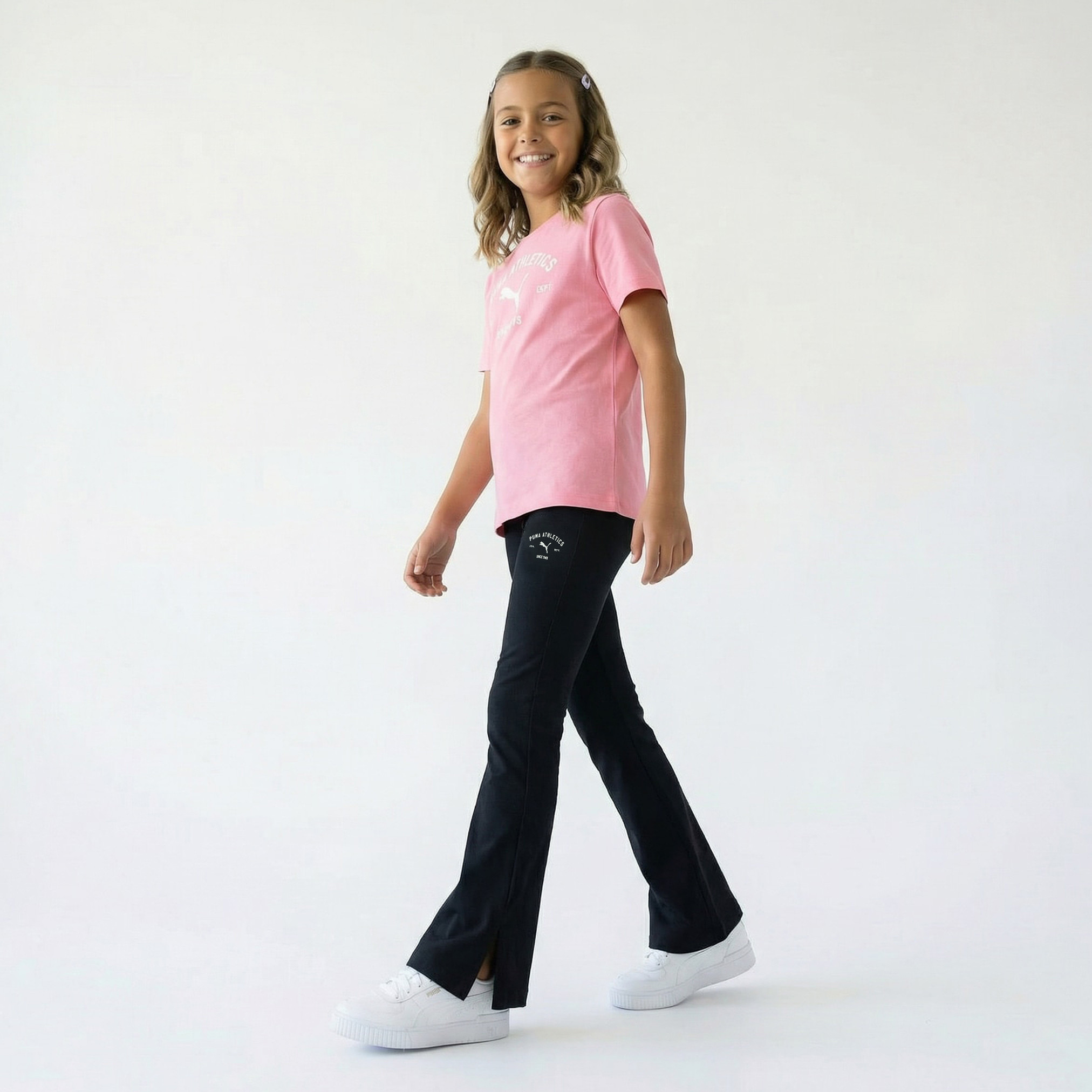 Puma Leggings with Flared Hem-girls-clothing-sportswear-bottoms-leggings-image-5
