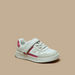 Juniors Panelled Sneakers with Hook and Loop Closure-Girl%27s Sneakers-thumbnail-0