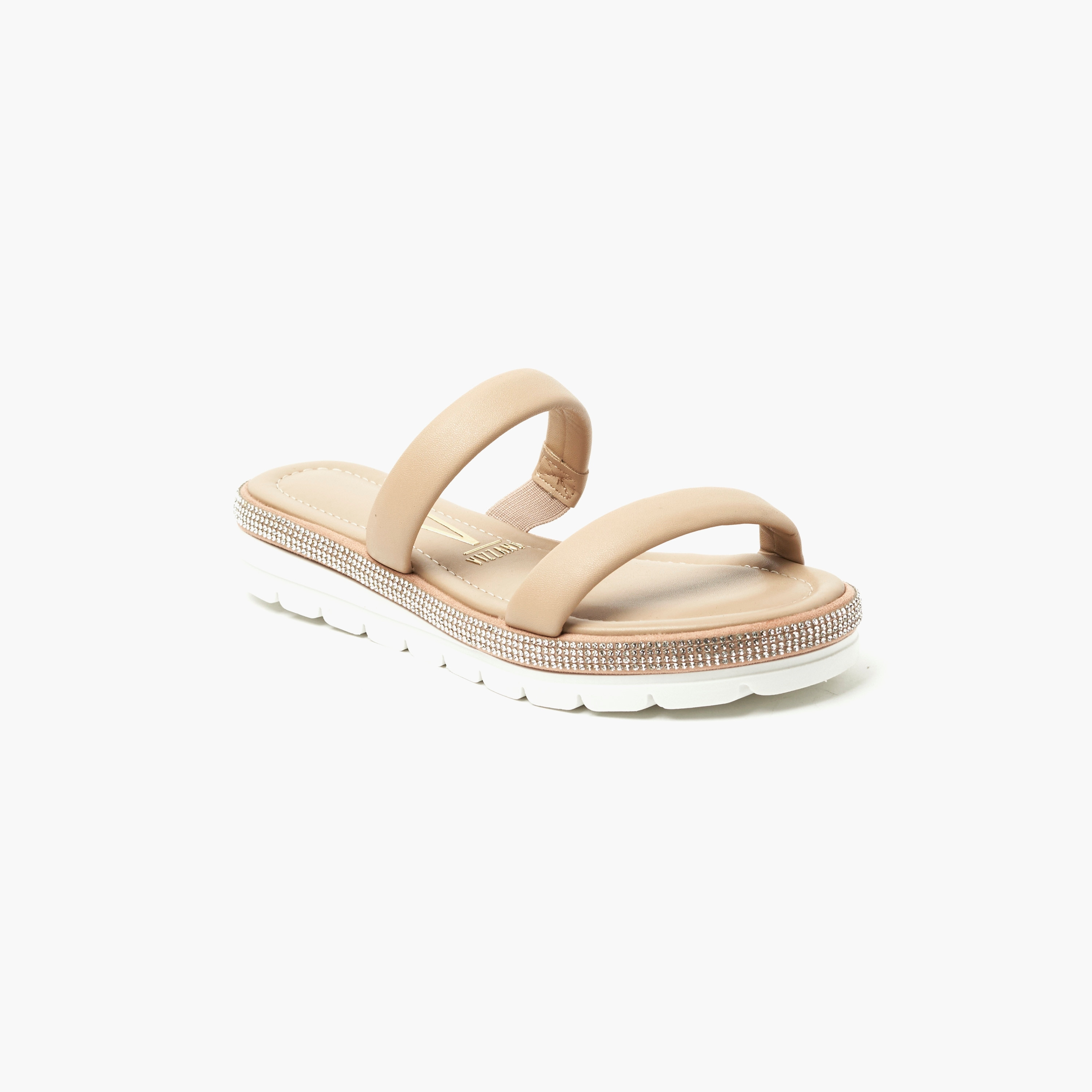 صندل نسائي مريح مسطح مع لمسة من الكريستال من فيزانو | 6388-540-19085-women-shoes-sandals-flats-image-1