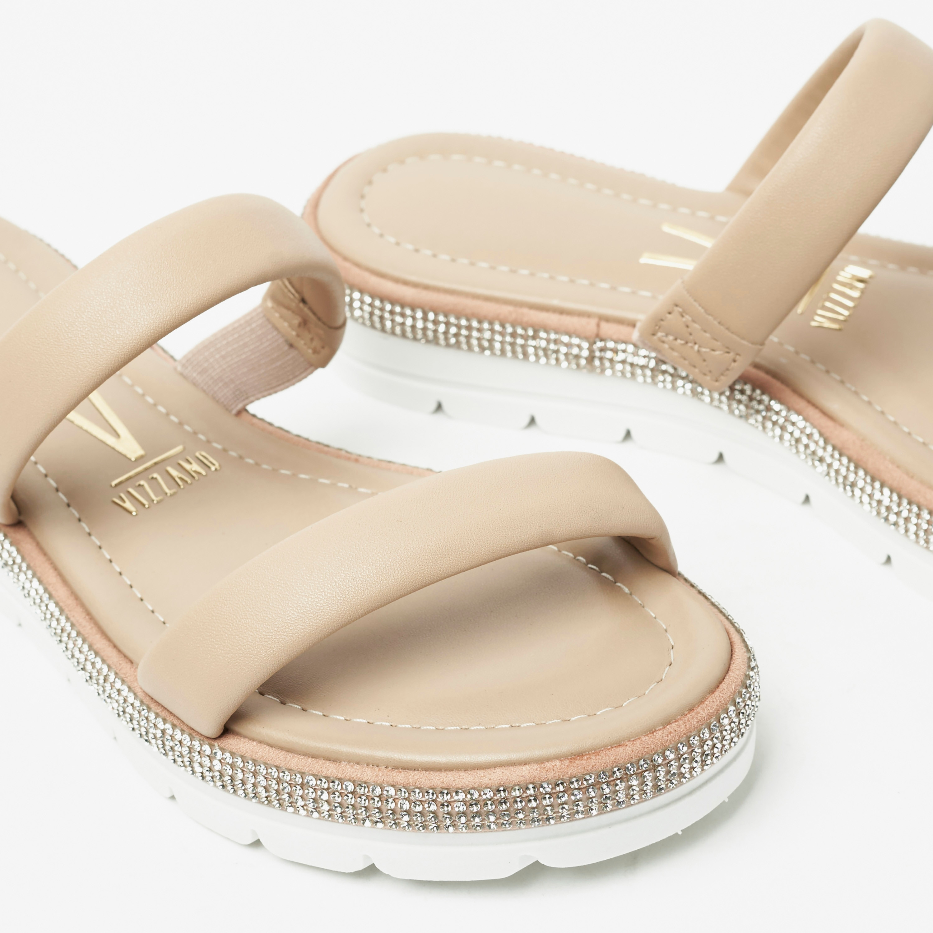 صندل نسائي مريح مسطح مع لمسة من الكريستال من فيزانو | 6388-540-19085-women-shoes-sandals-flats-image-5