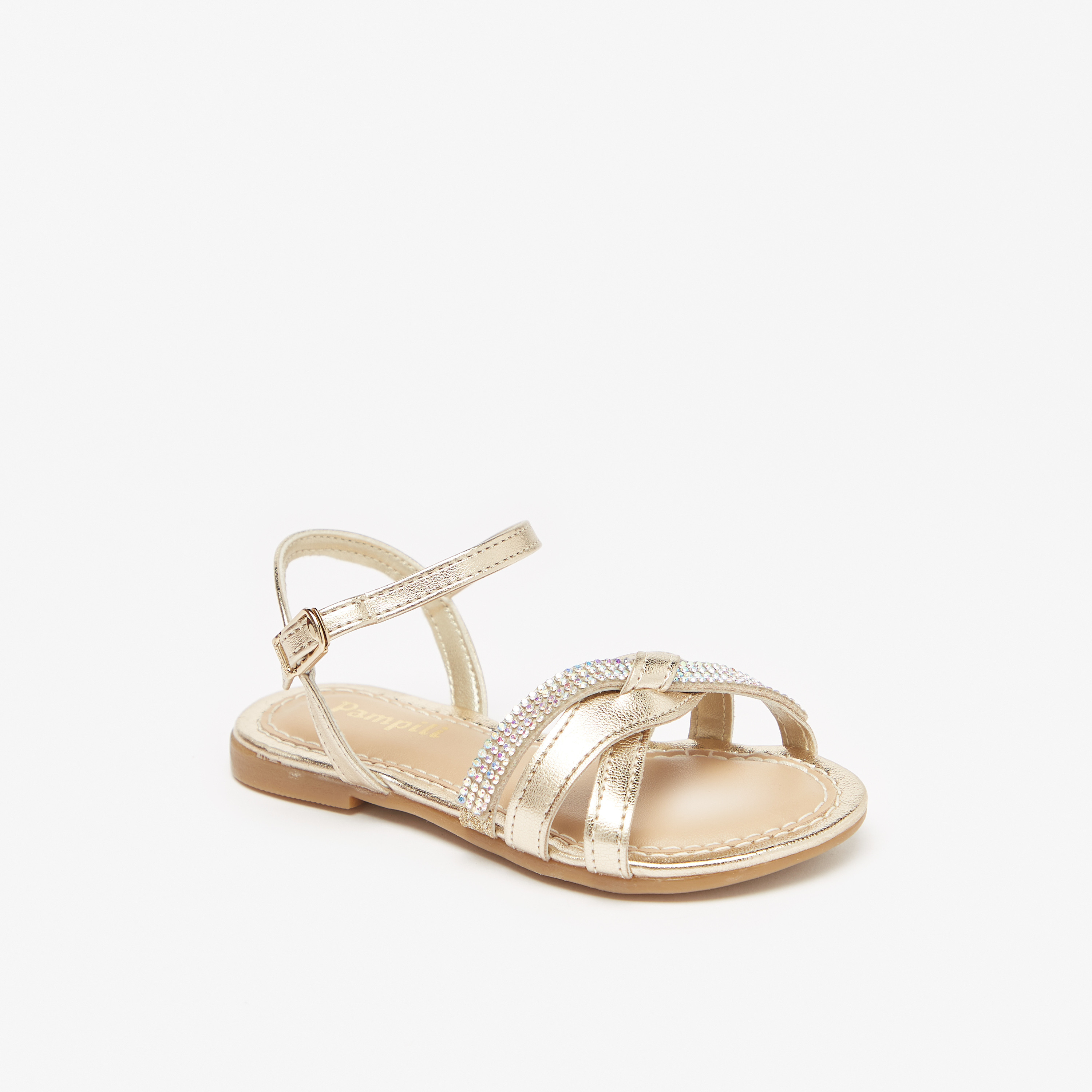 Girls 2024 gold sandals