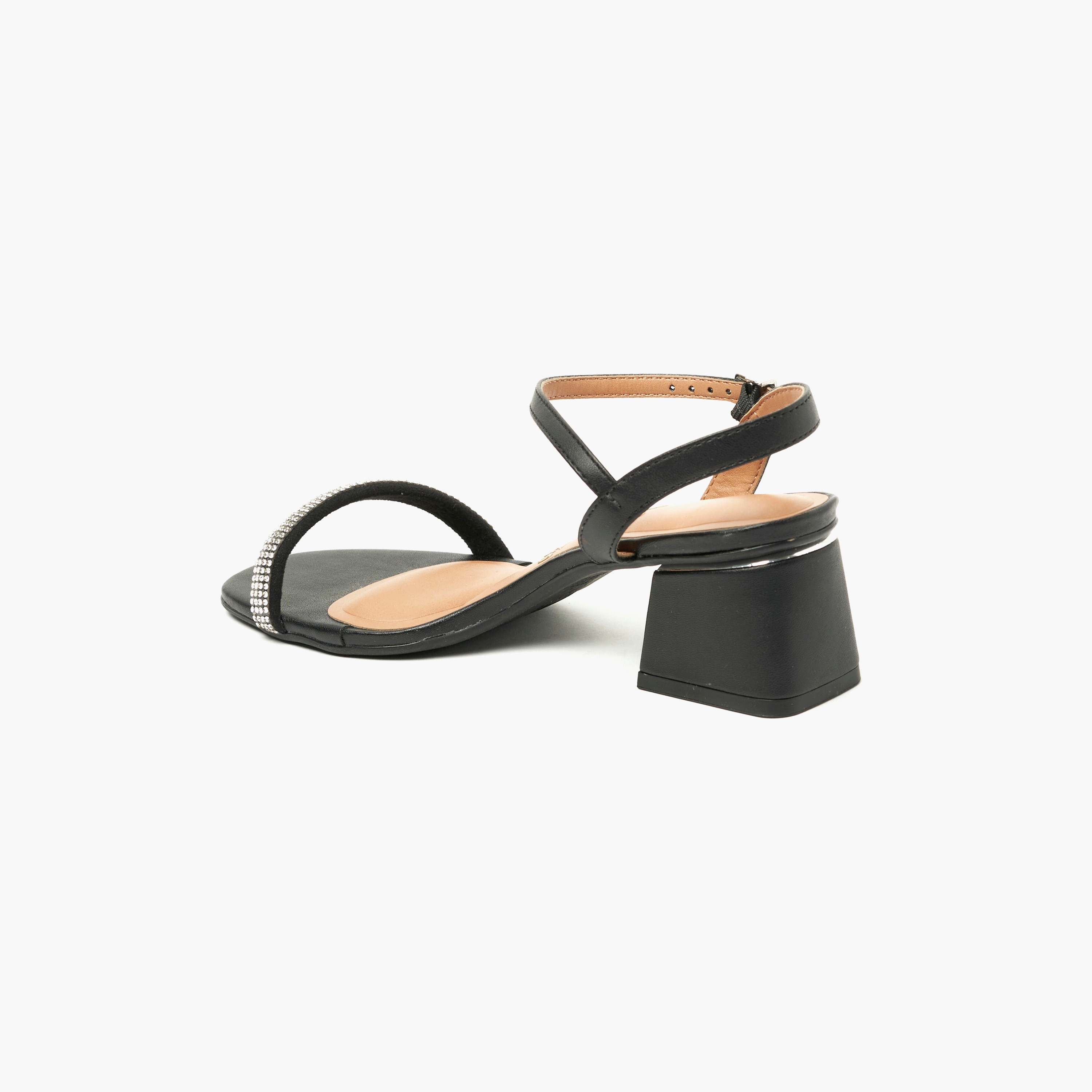 صندل حذاء نسائي بكعب عريض مع لمسة من الكريستال من فيزانو | 6428-130-24448-women-shoes-heels-image-3
