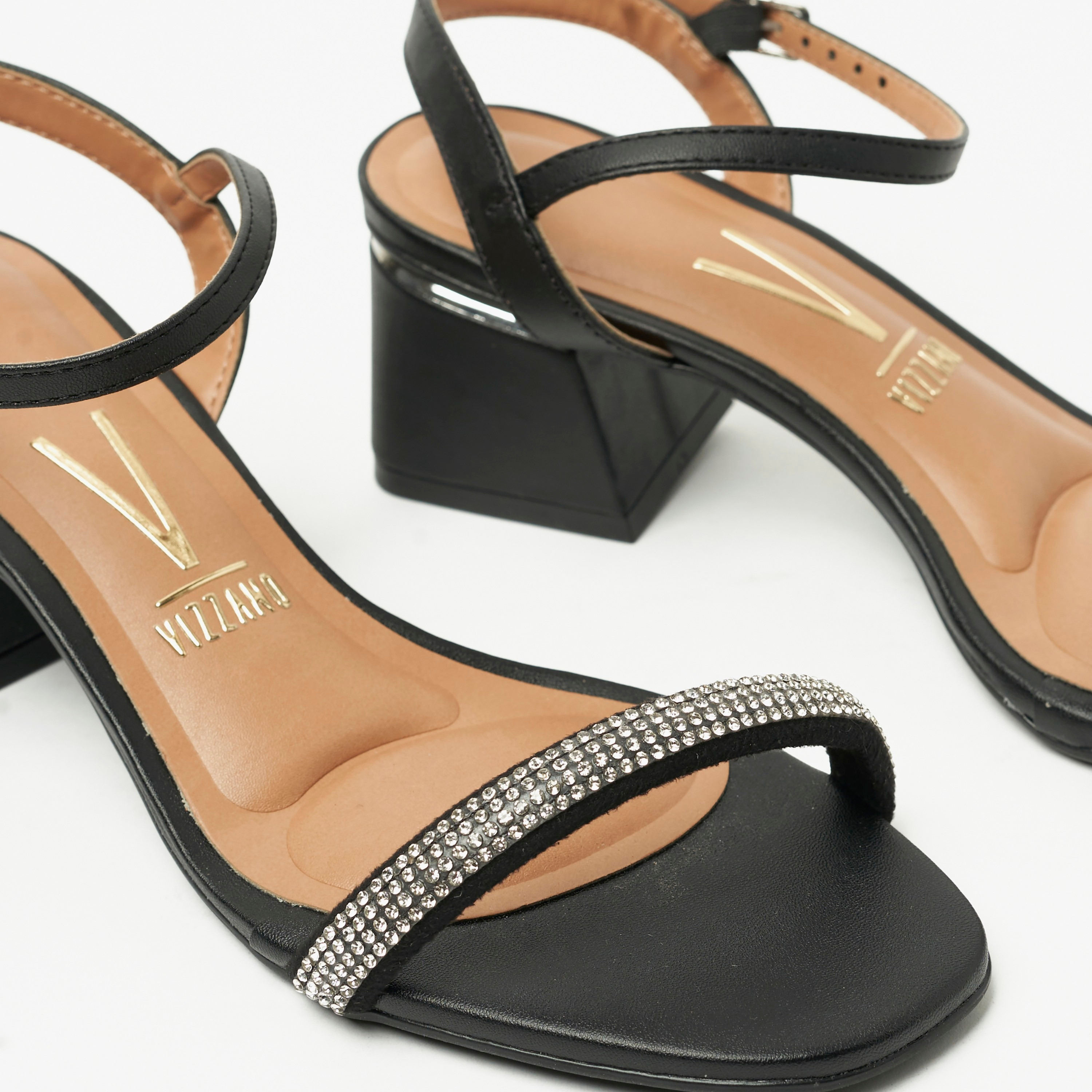 صندل حذاء نسائي بكعب عريض مع لمسة من الكريستال من فيزانو | 6428-130-24448-women-shoes-heels-image-5