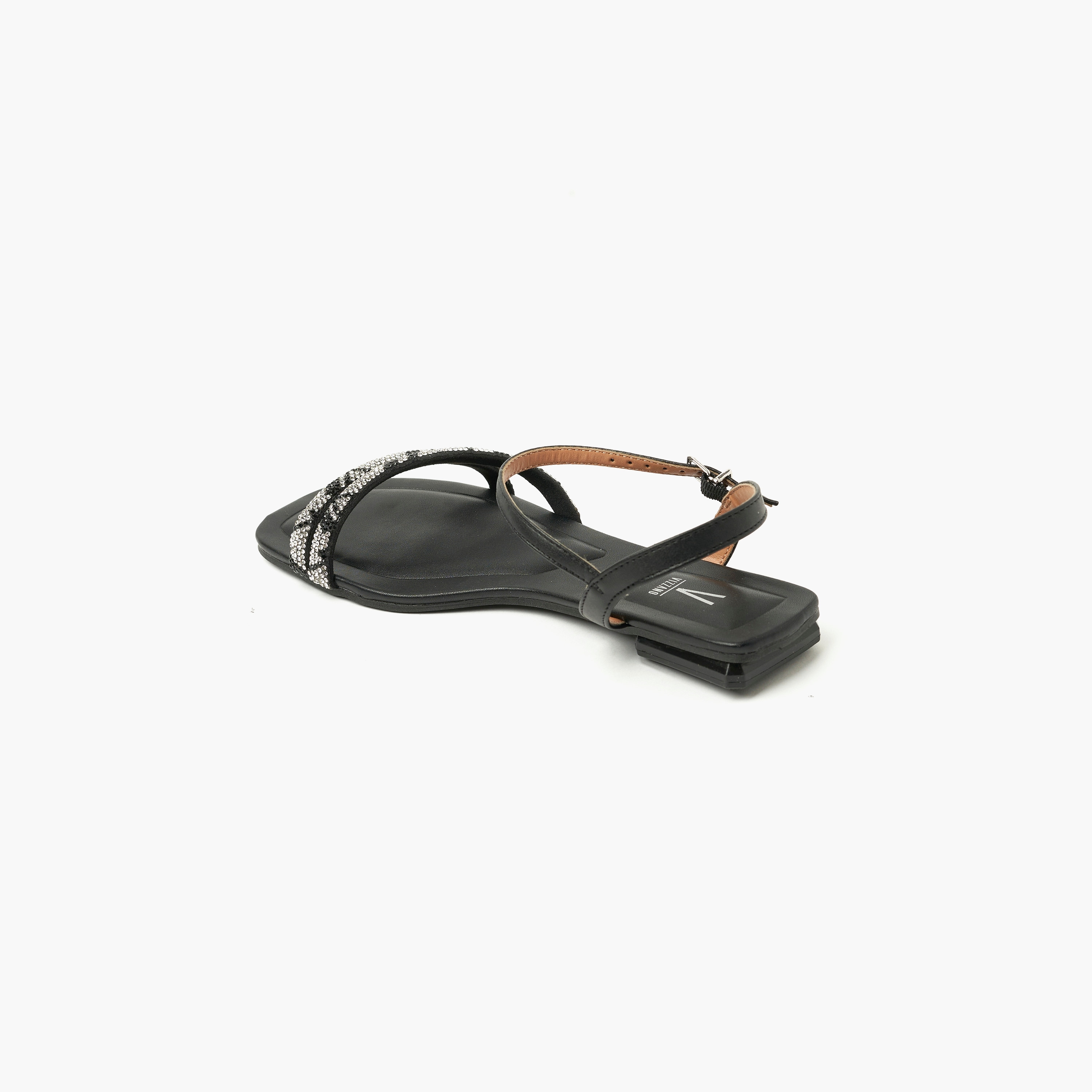 صندل نسائي مسطح مع لمسة من الكريستال من فيزانو | 6431-425-24448-women-shoes-sandals-flats-image-3