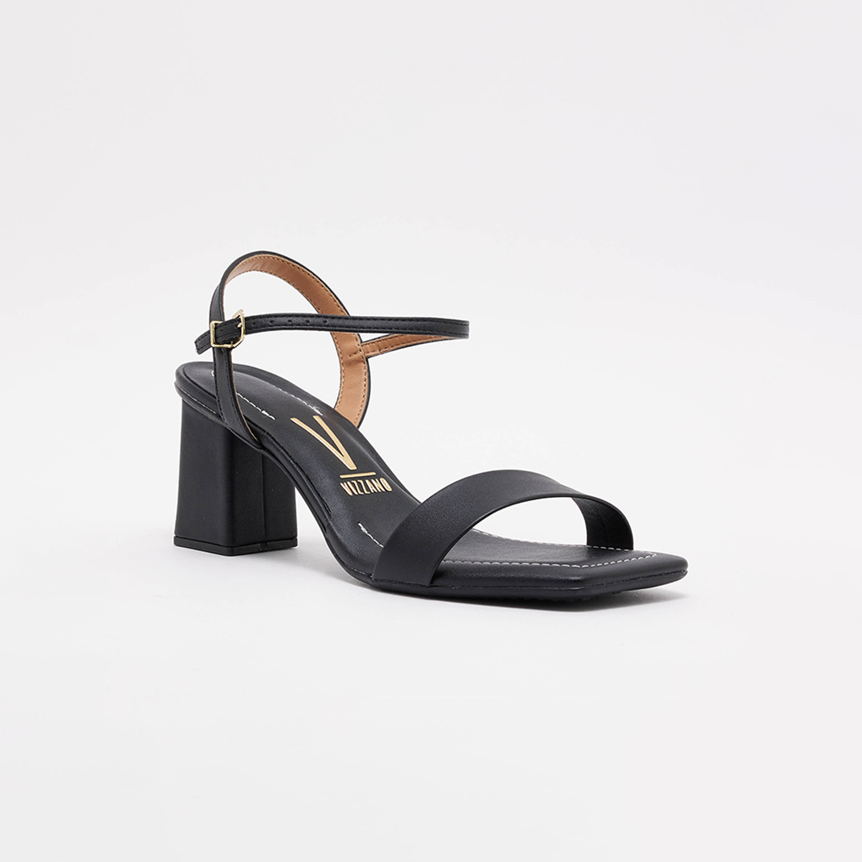6455-101-7286 | صندل نسائي بكعب عريض مع رباط للكاحل من فيزانو-women-shoes-heels-image-1