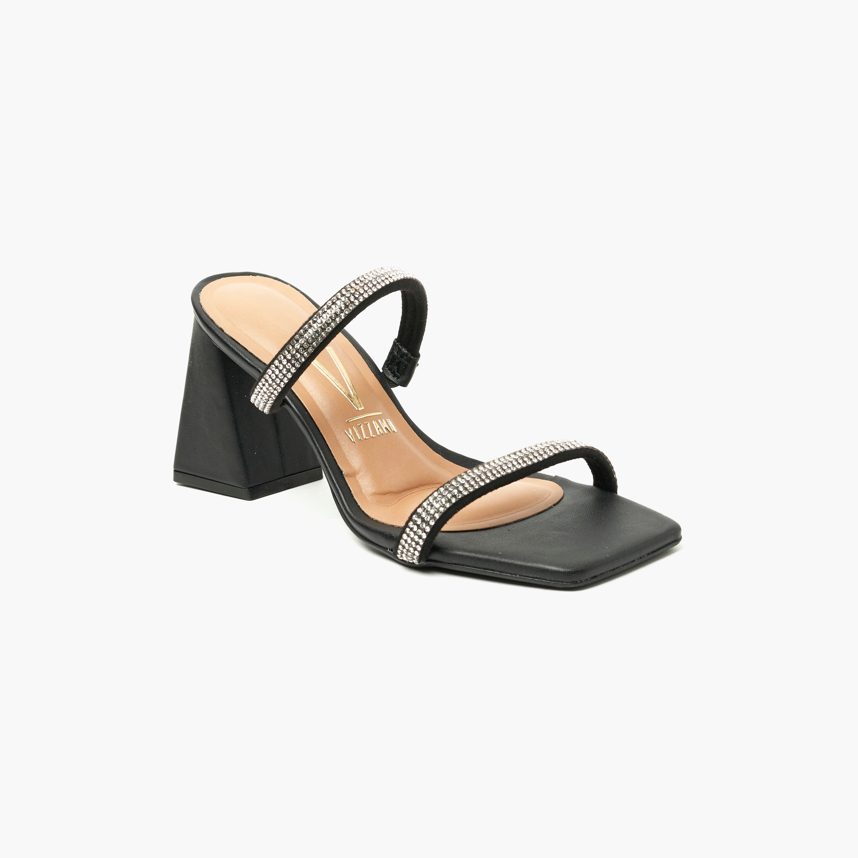 حذاء نسائي بكعب عريض مع لمسة من الكريستال من فيزانو | 6464-120-24448-women-shoes-heels-image-1