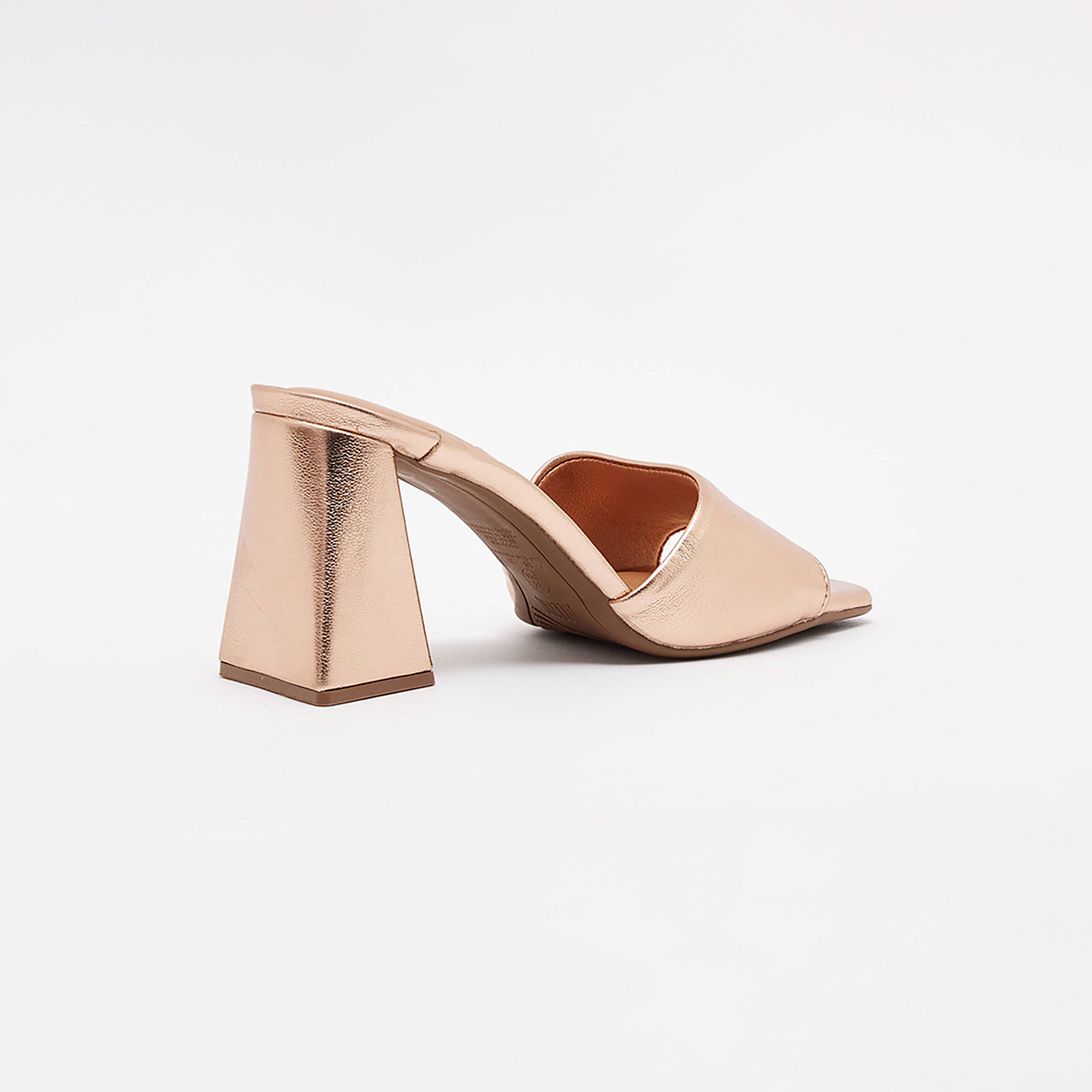 Vizzano by Geoomnii Women's Metallic Open Toe Block Heels | 6464-400-14710       -women-shoes-heels-image-3