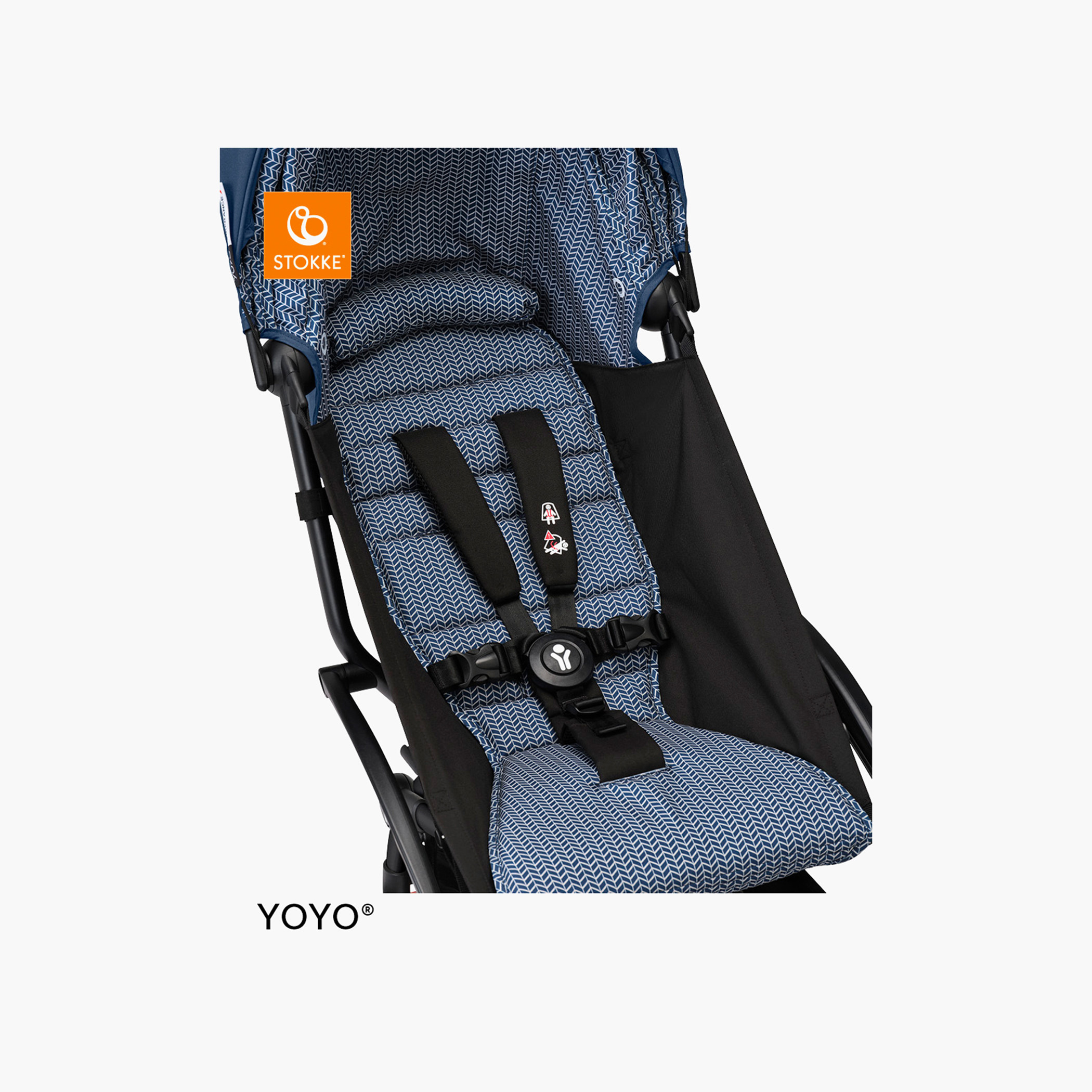 Stokke YOYO³ Black frame with 6+ color pack Air France-baby-gear-strollersandprams-strollers-image-6