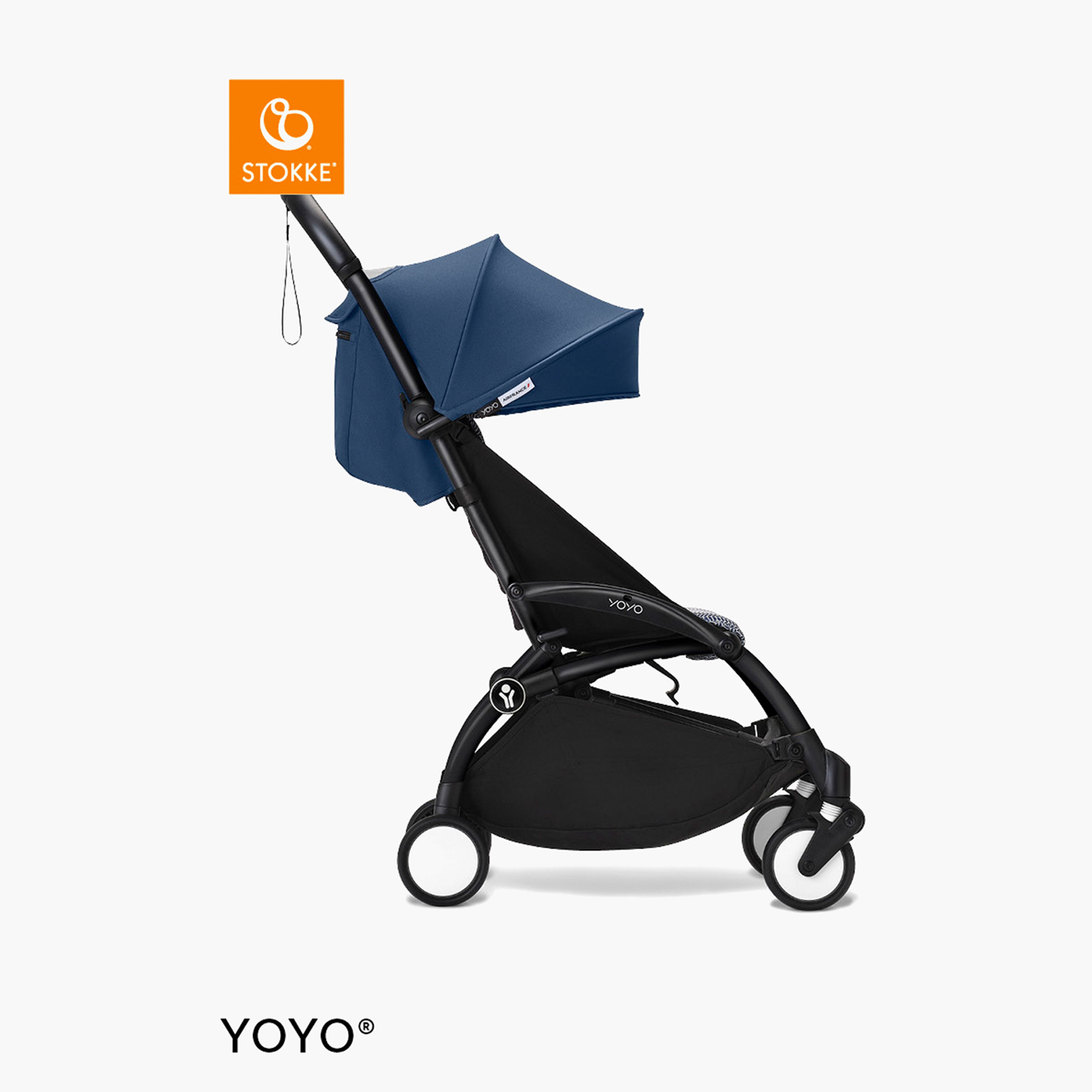 Stokke YOYO³ Black frame with 6+ color pack Air France-baby-gear-strollersandprams-strollers-image-7