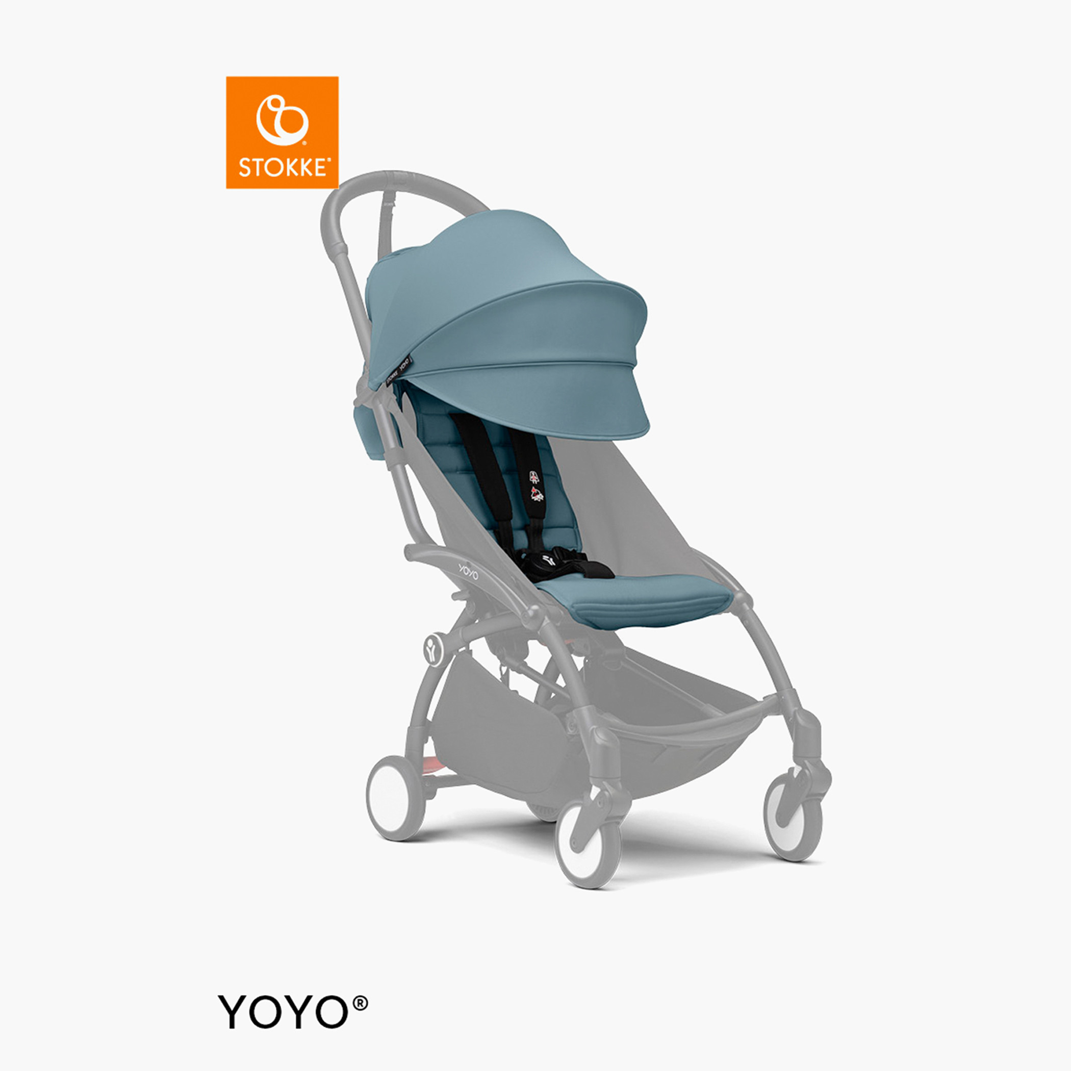 Stokke YOYO³ Black frame with 6+ color pack Aqua-baby-gear-strollersandprams-strollers-image-10