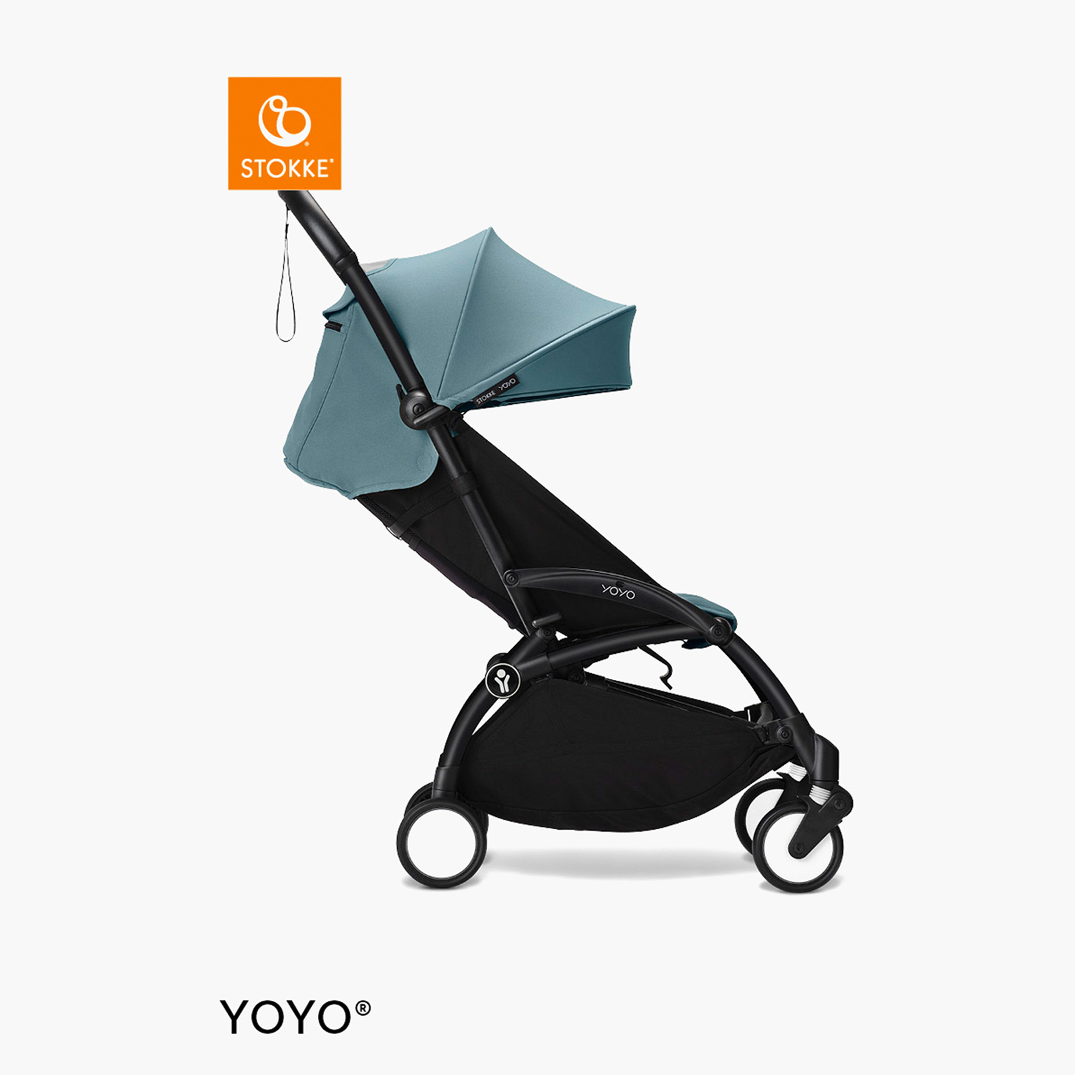 Stokke YOYO³ Black frame with 6+ color pack Aqua-baby-gear-strollersandprams-strollers-image-11