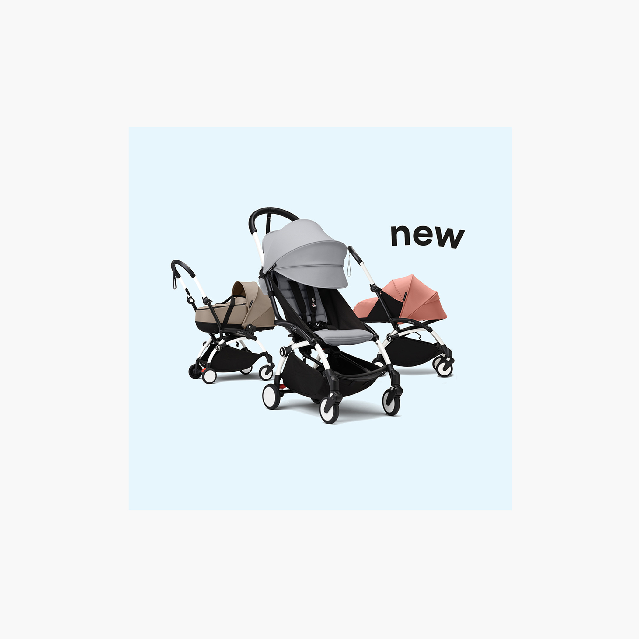 Stokke YOYO³ Black frame with 6+ color pack Black-baby-gear-strollersandprams-strollers-image-10